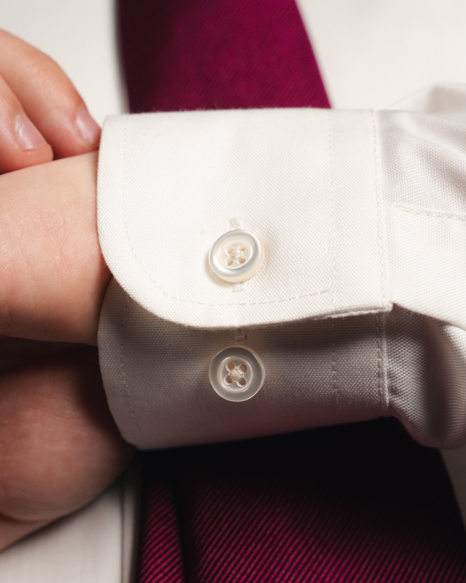 Ante - Poplin - Cutaway krave - Creme