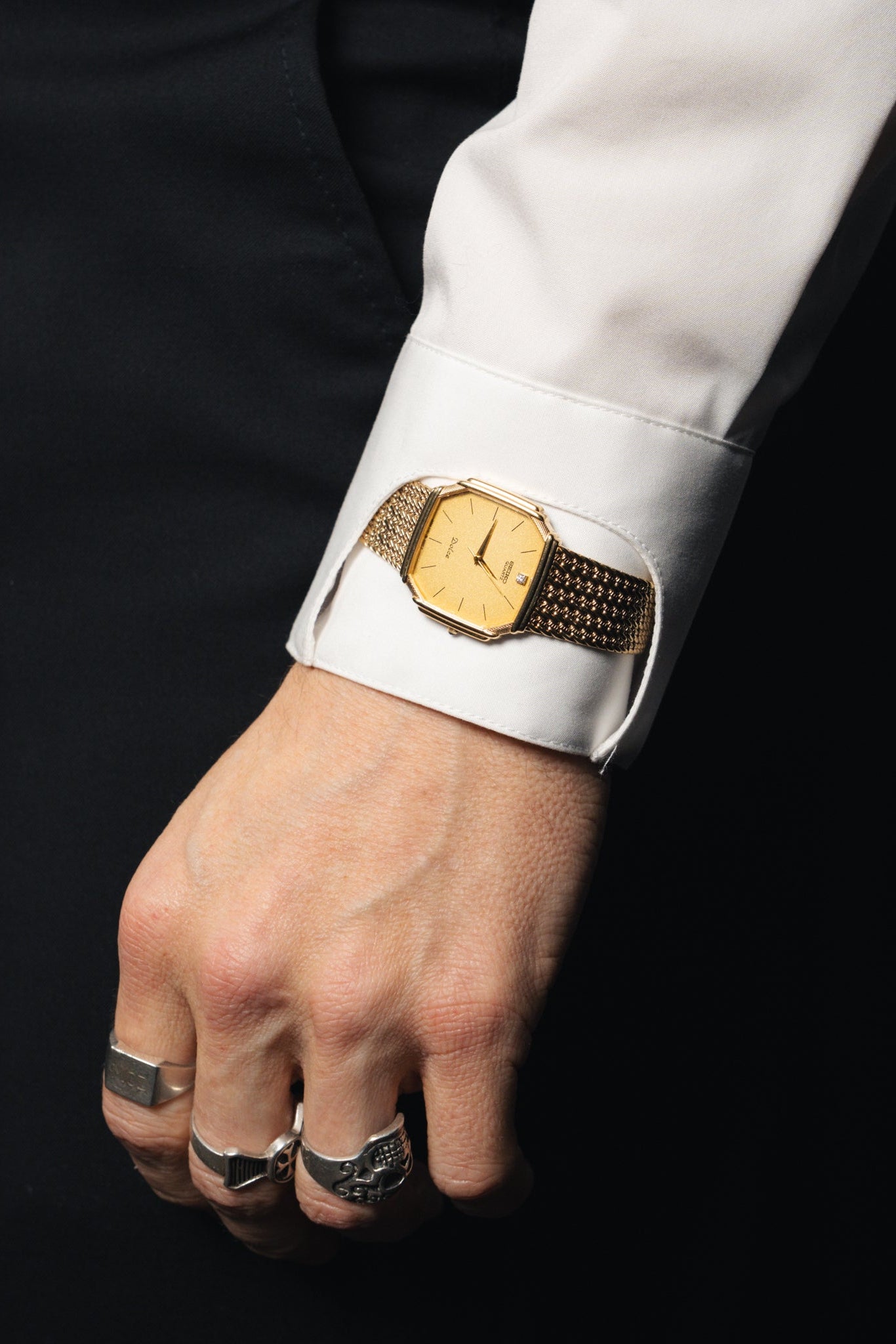 Ante - Poplin - Cutaway Krave - Hvid - Watch Cuff