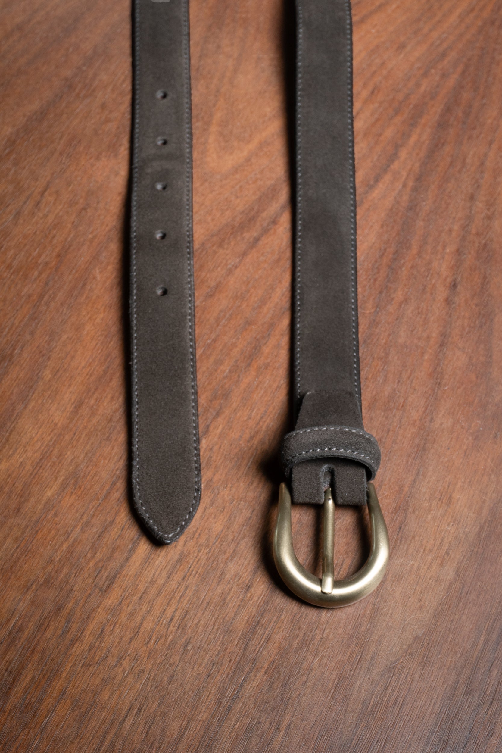 Belt - Classic - Suede - Brown