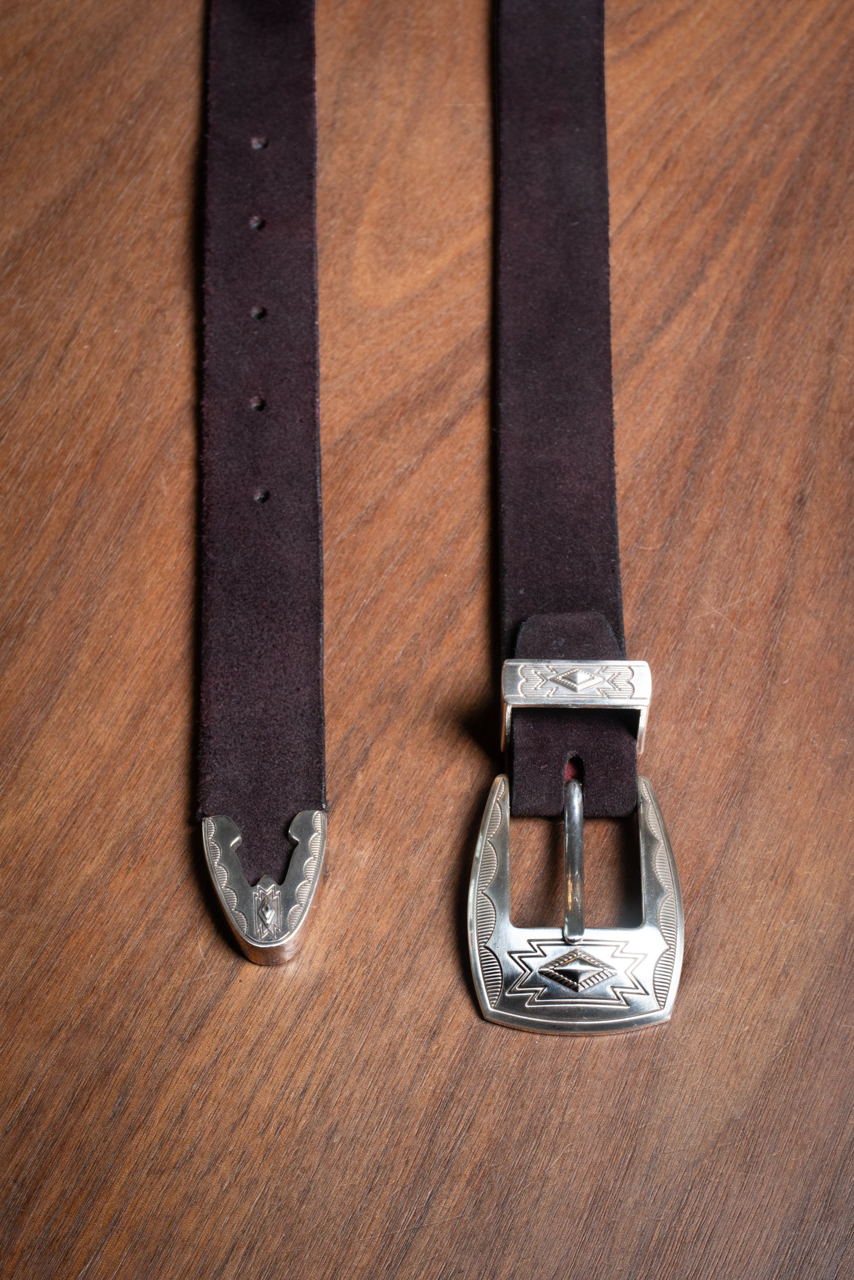 Belt - Texas - Suede - Bordeaux