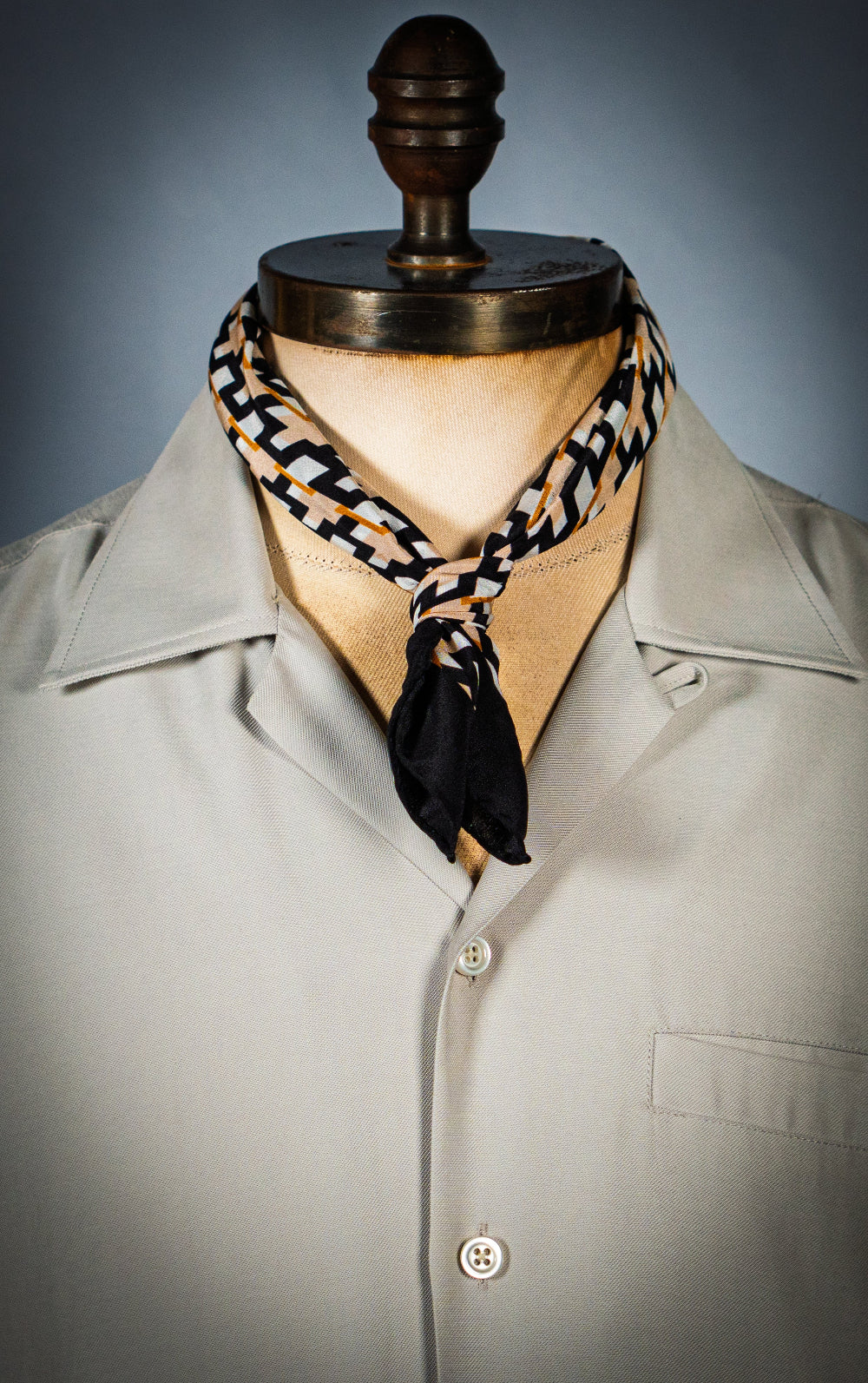 Bandana - Silke - Abstrakt Creme