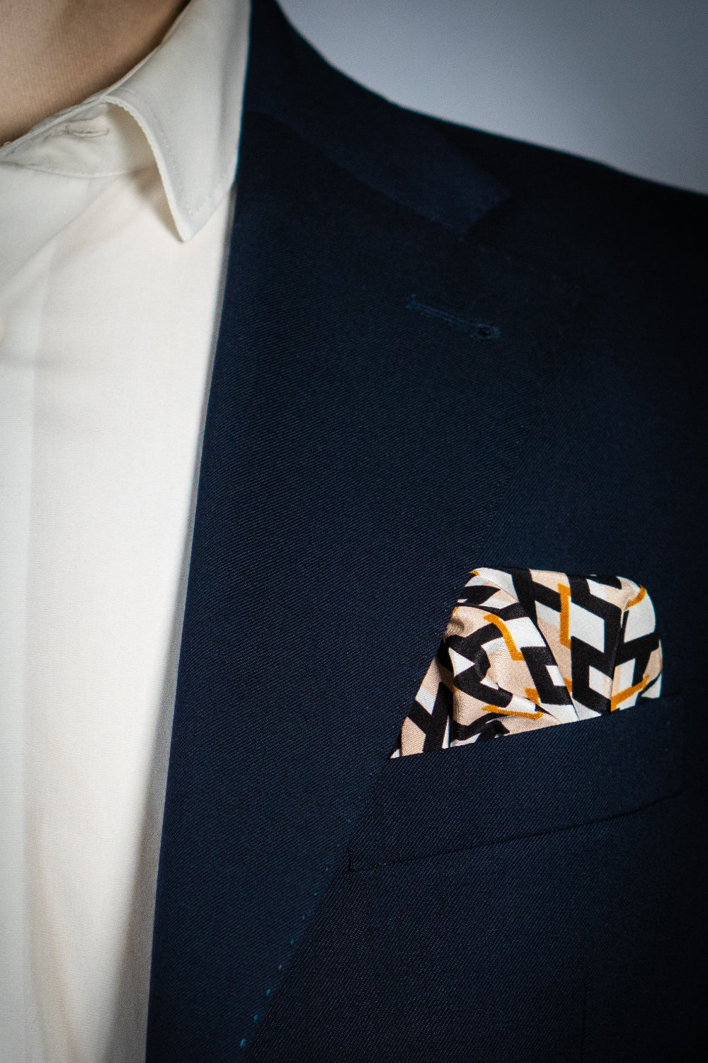 Bandana - Silke - Abstrakt Creme