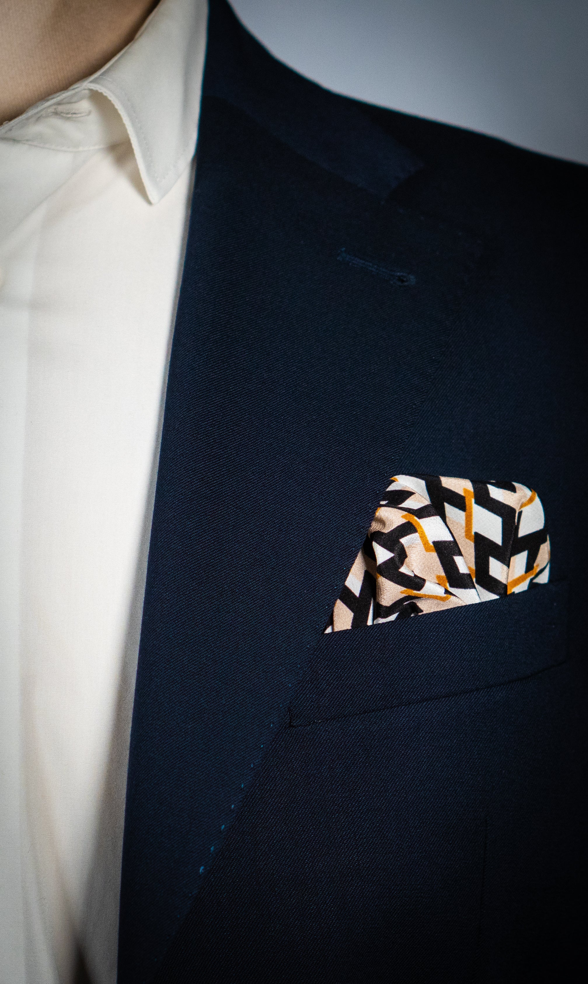 Bandana - Silke - Abstrakt Creme