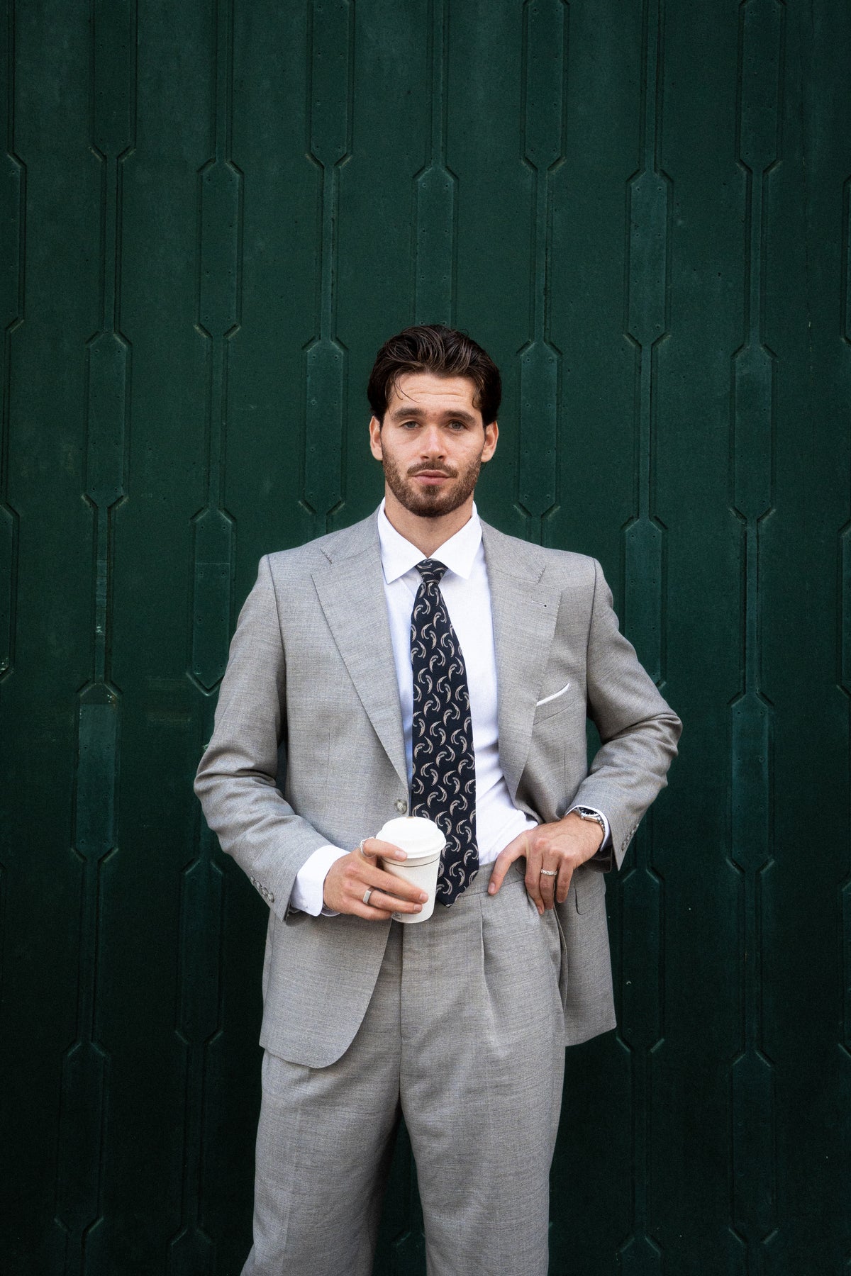 The Classic – Single-breasted - Regular Fit - Sand Melange