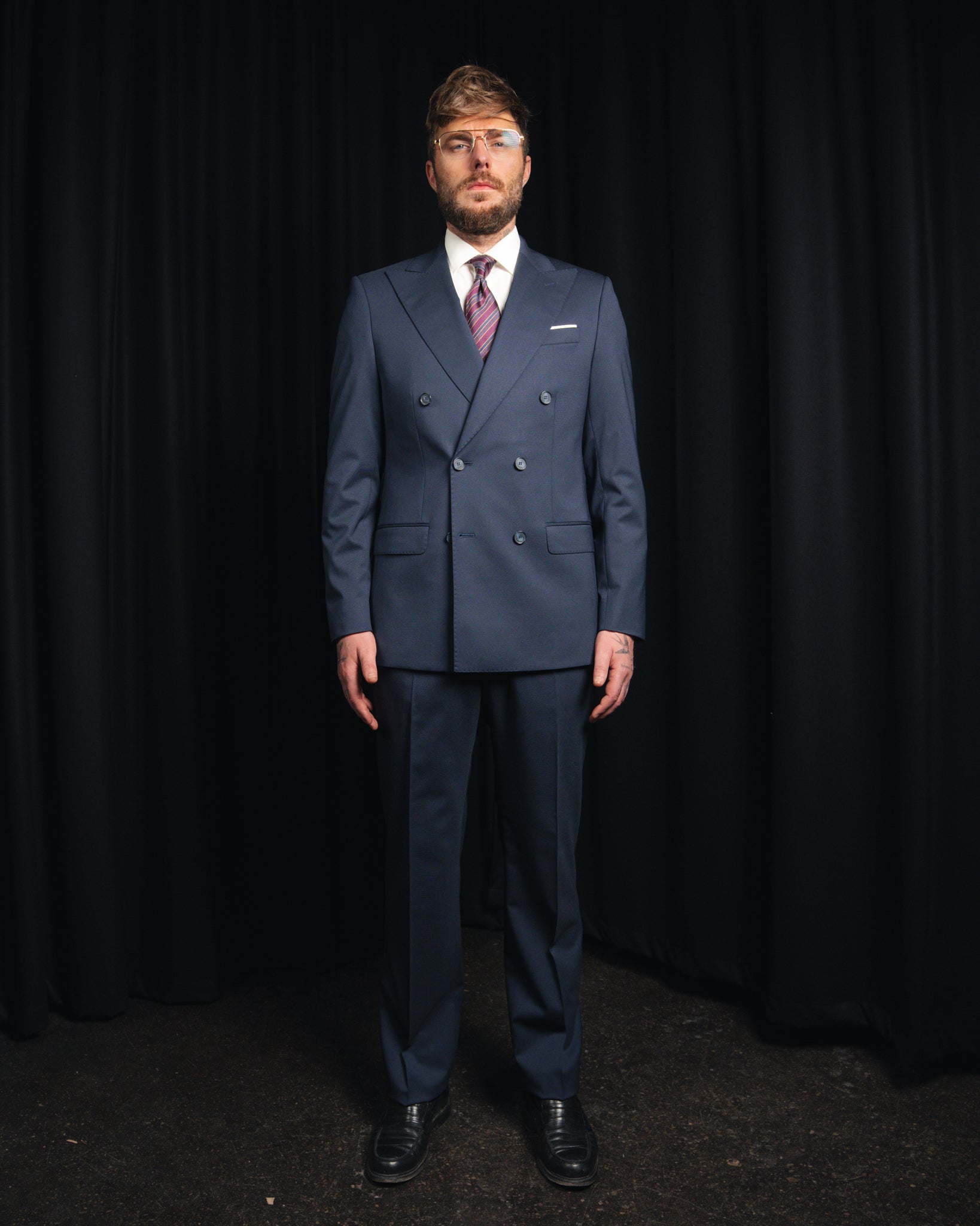 The Classic - Dobbeltradet - Marlane - Navy