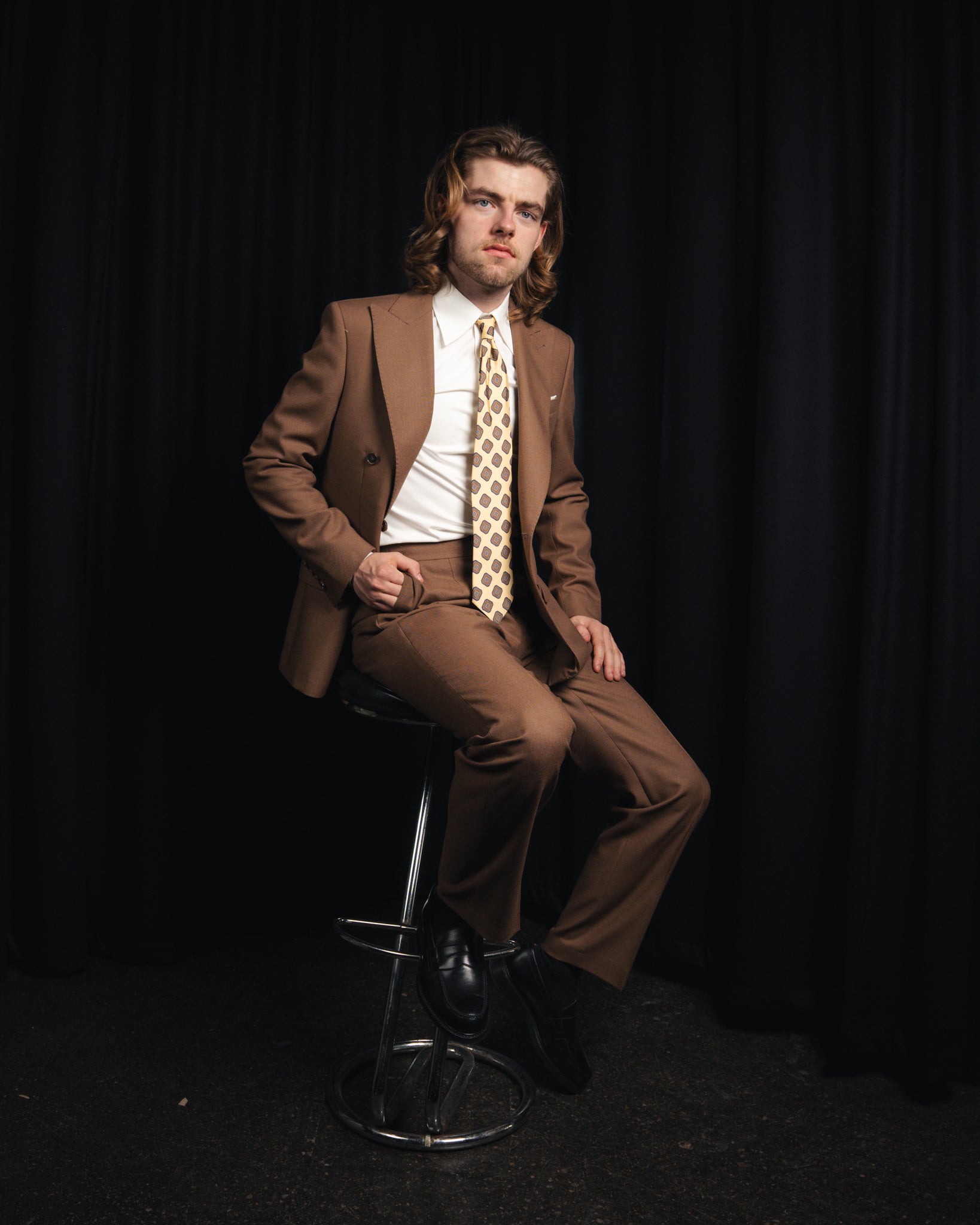 The Modernist - Dobbeltradet - 4ply - Camel