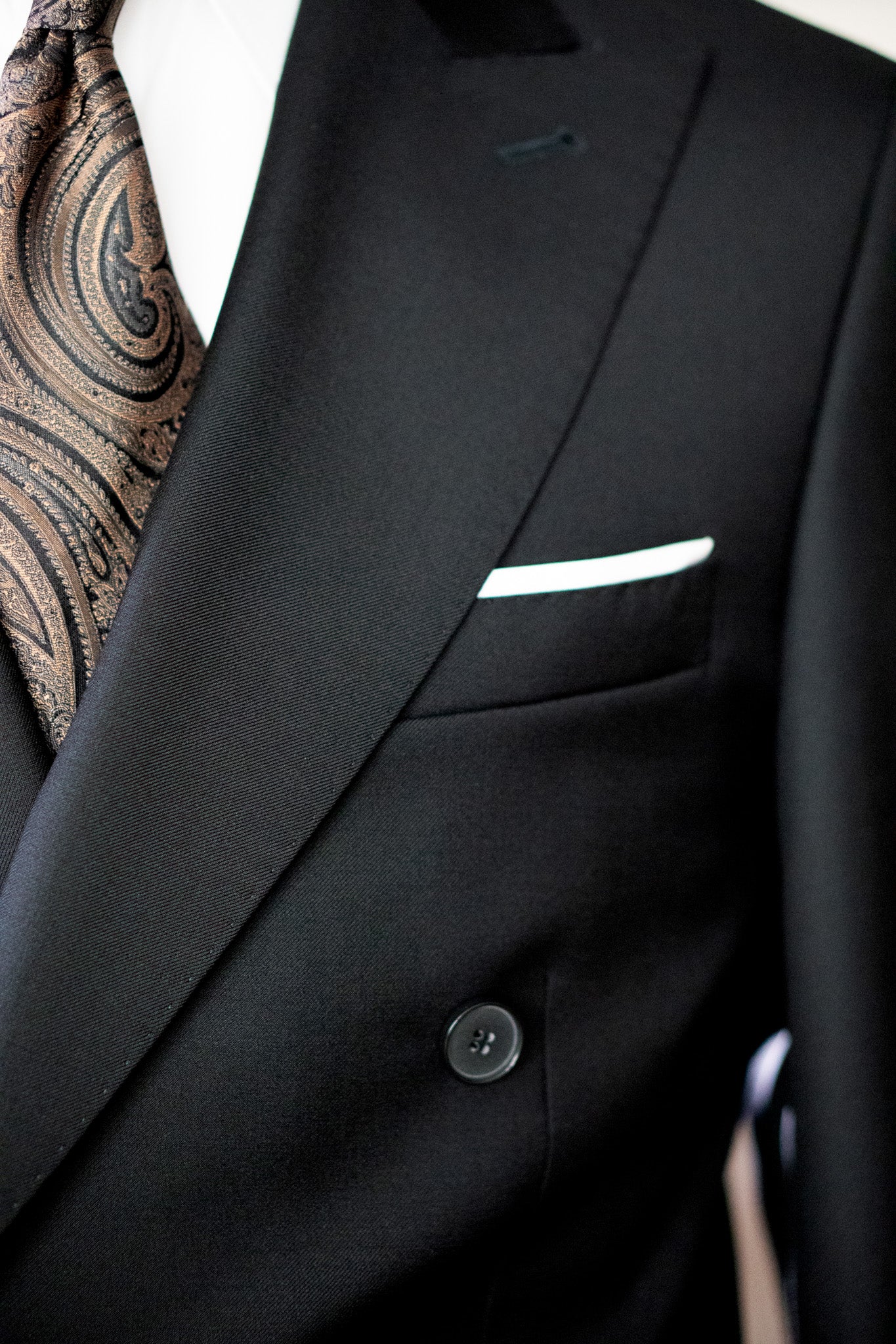 The Classic - Dobbeltradet - VBC - Sort Twill