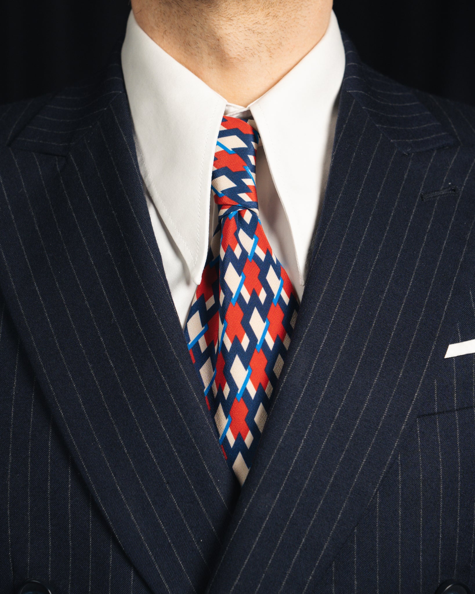 Donny - Wool - VBC - Navy Pinstripe Flannel