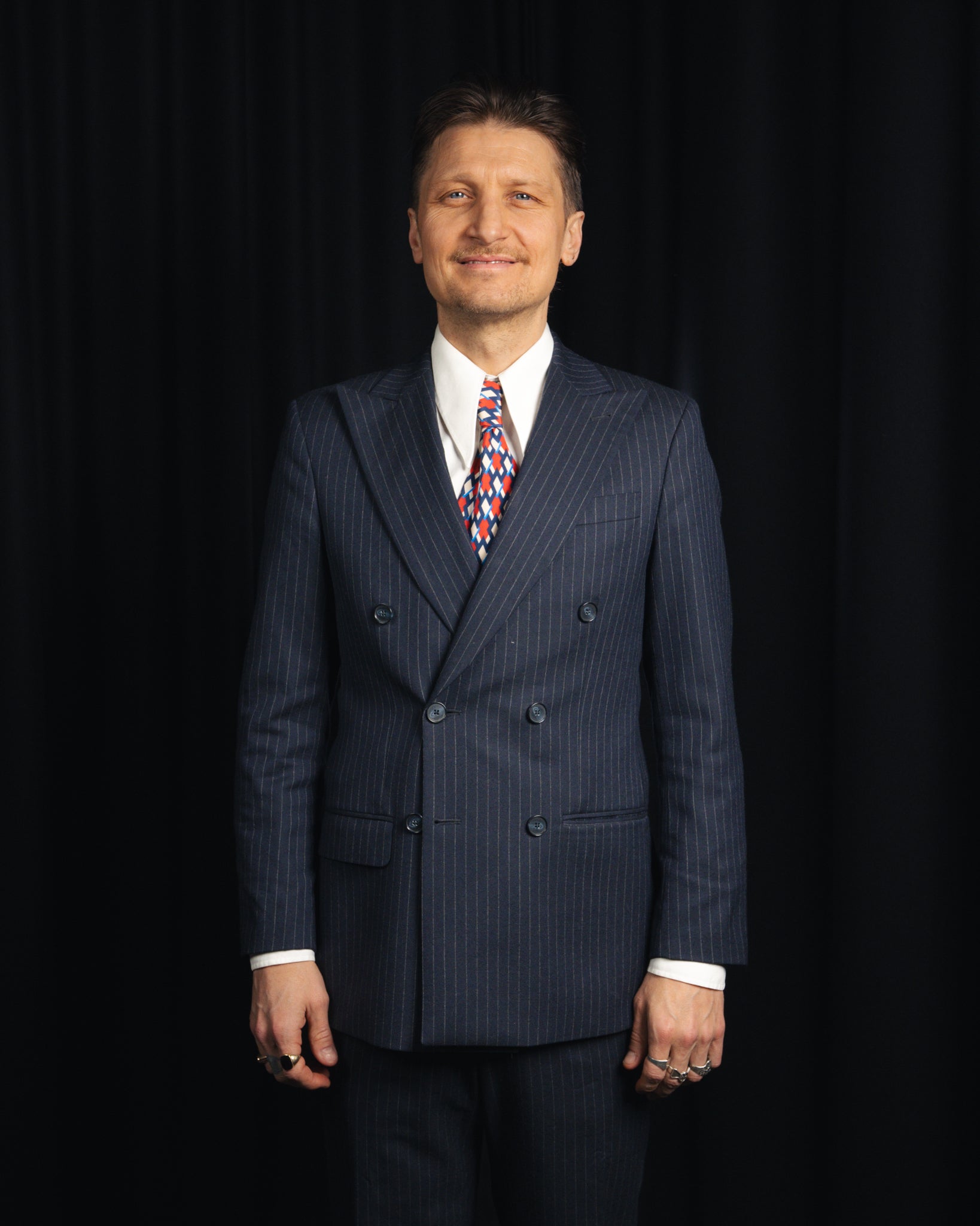 Donny - Wool - VBC - Navy Pinstripe Flannel