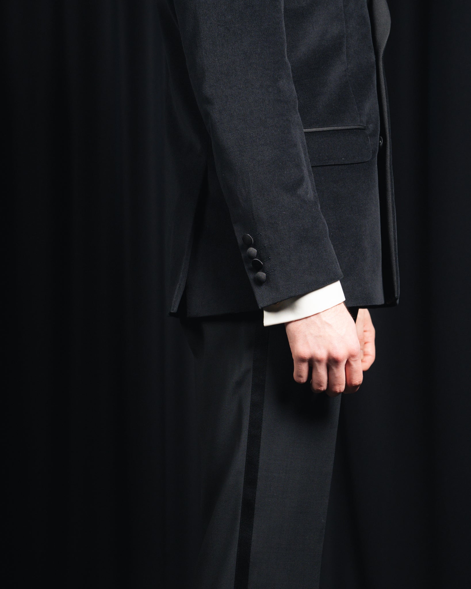 Donny - Velor - Off White - Double row