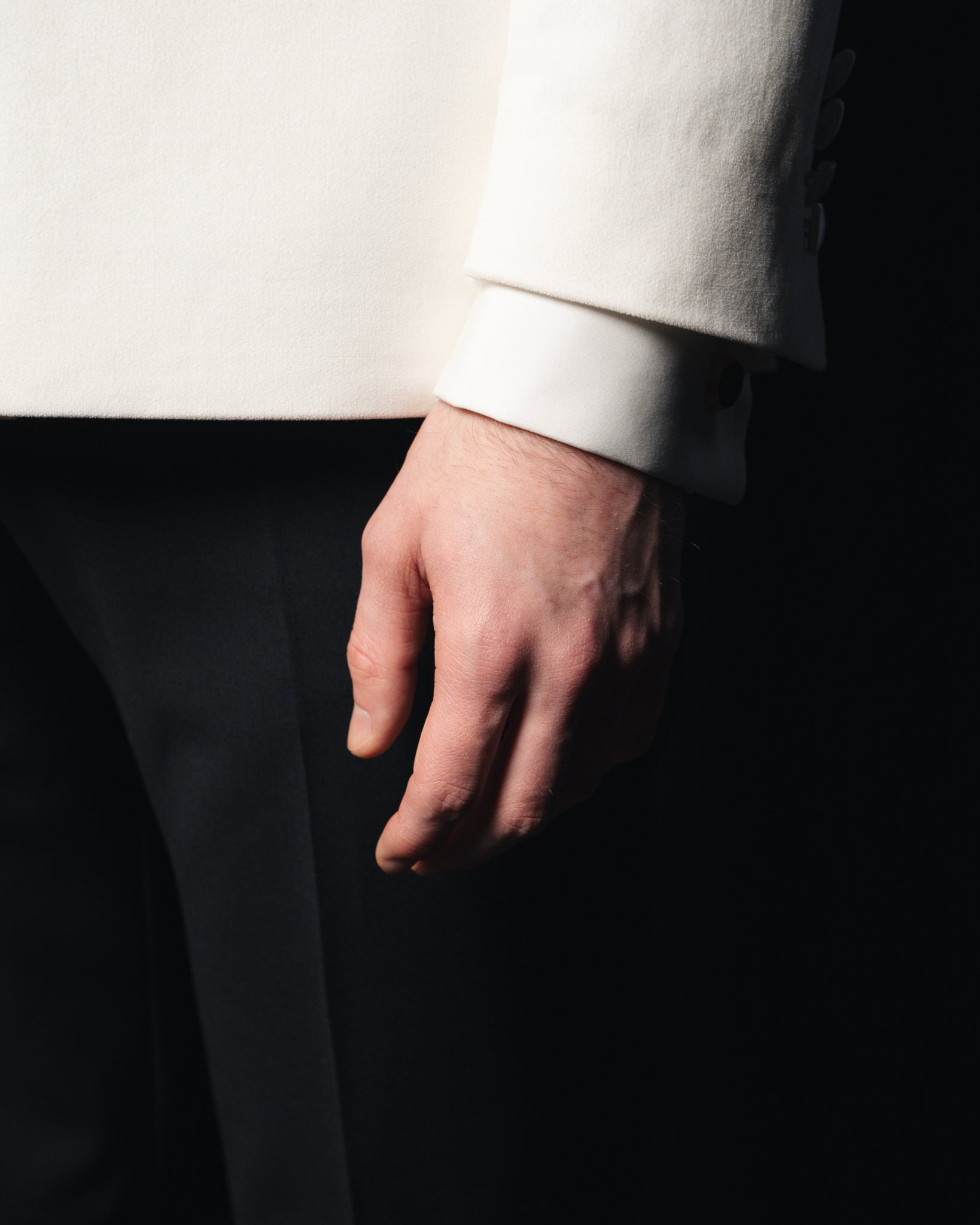Donny - Velour - Off White - Dobbeltradet