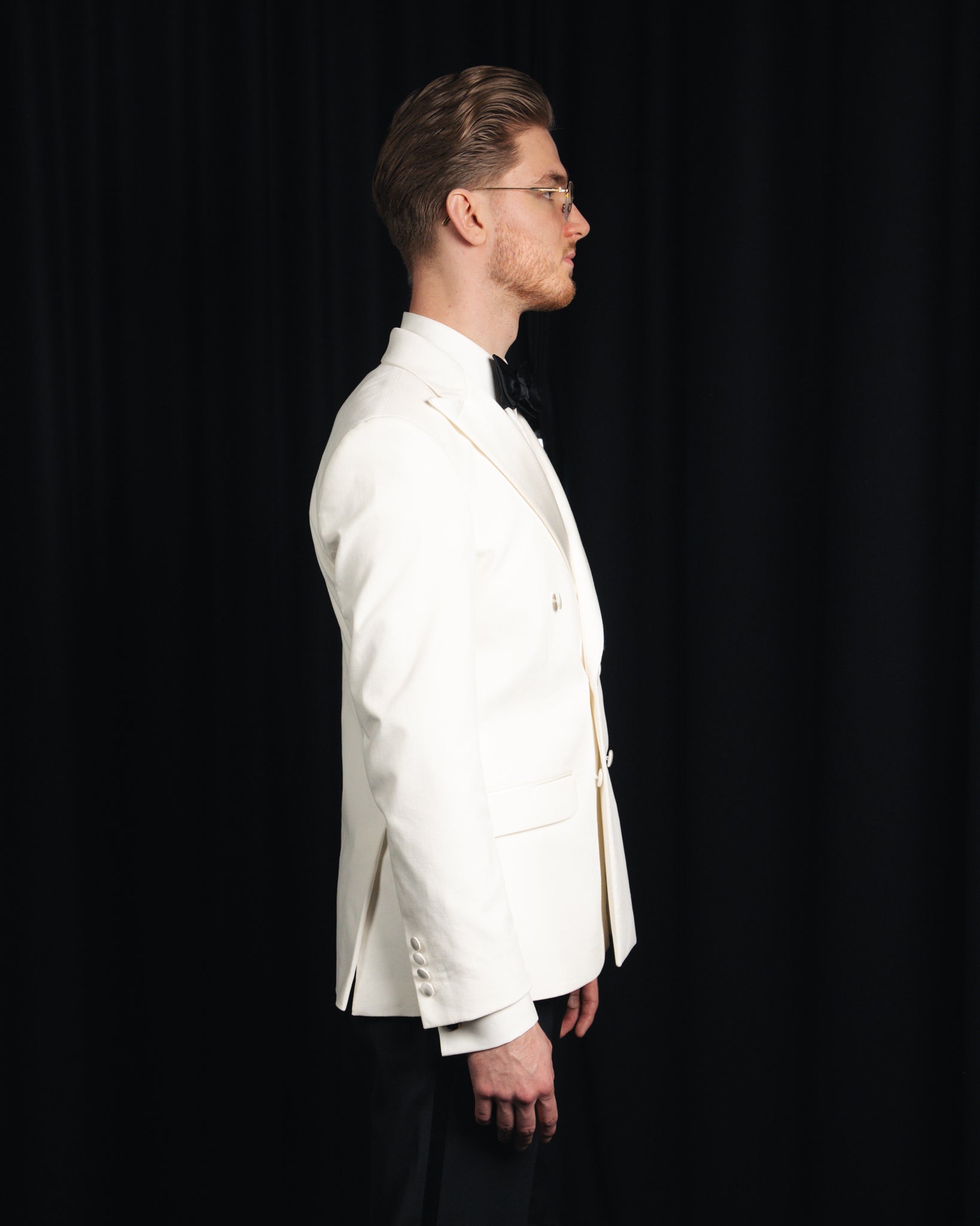 Donny - Velour - Off White - Dobbeltradet