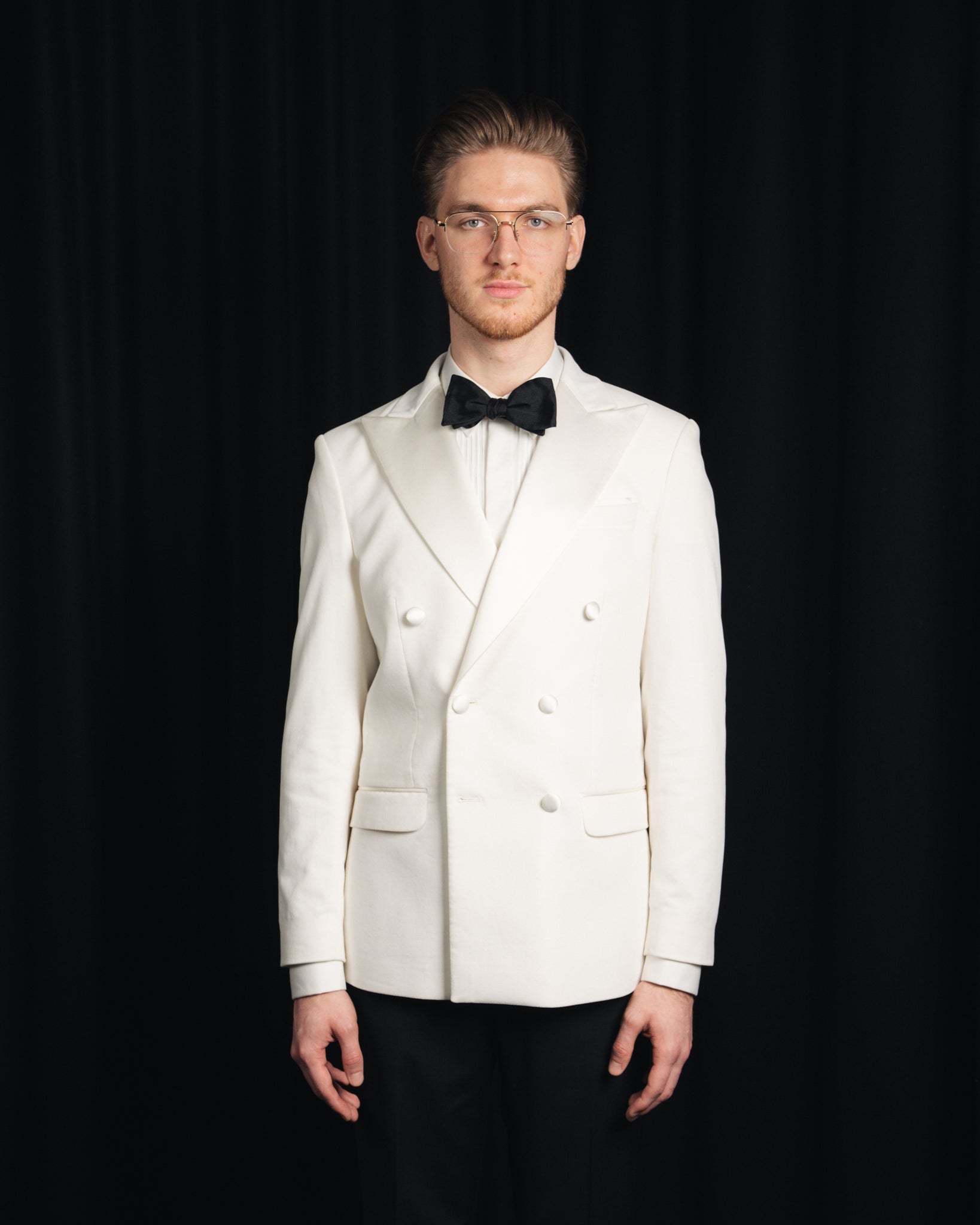 Donny - Velour - Off White - Dobbeltradet