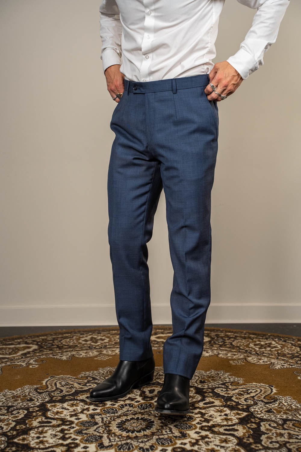 Anton - Wool - Marlane - Blue checkered