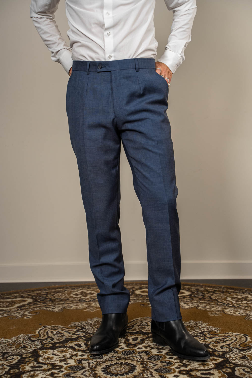 Anton - Wool - Marlane - Blue checkered