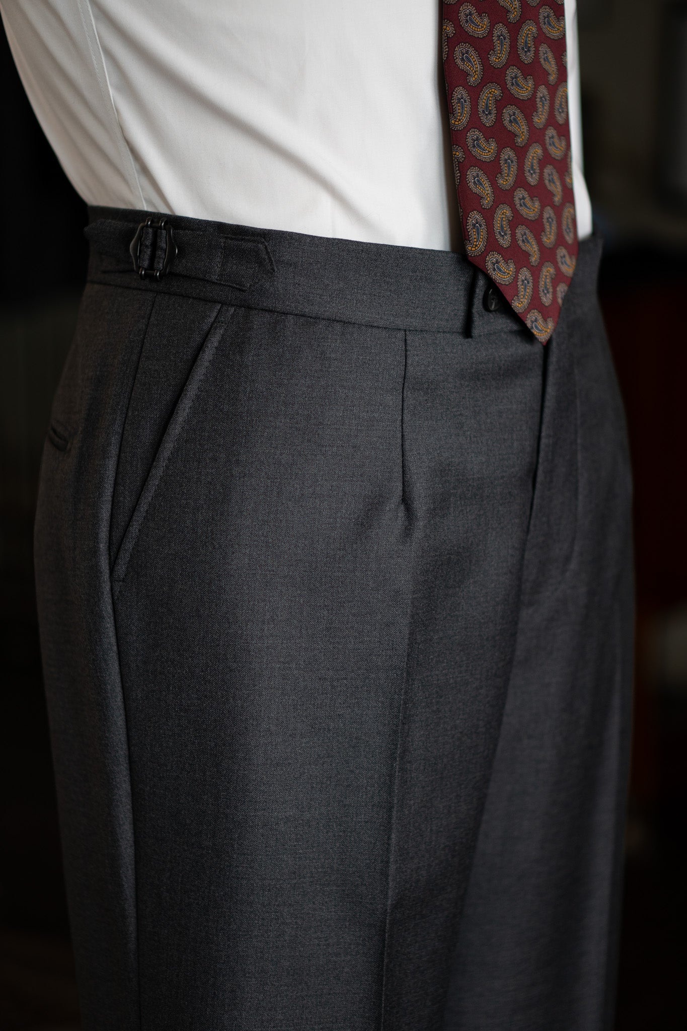 The Classic - Dobbeltradet - VBC - Grå twill