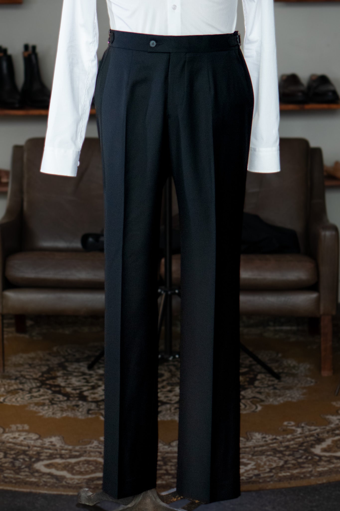 The Classic - Dobbeltradet - VBC - Sort Twill