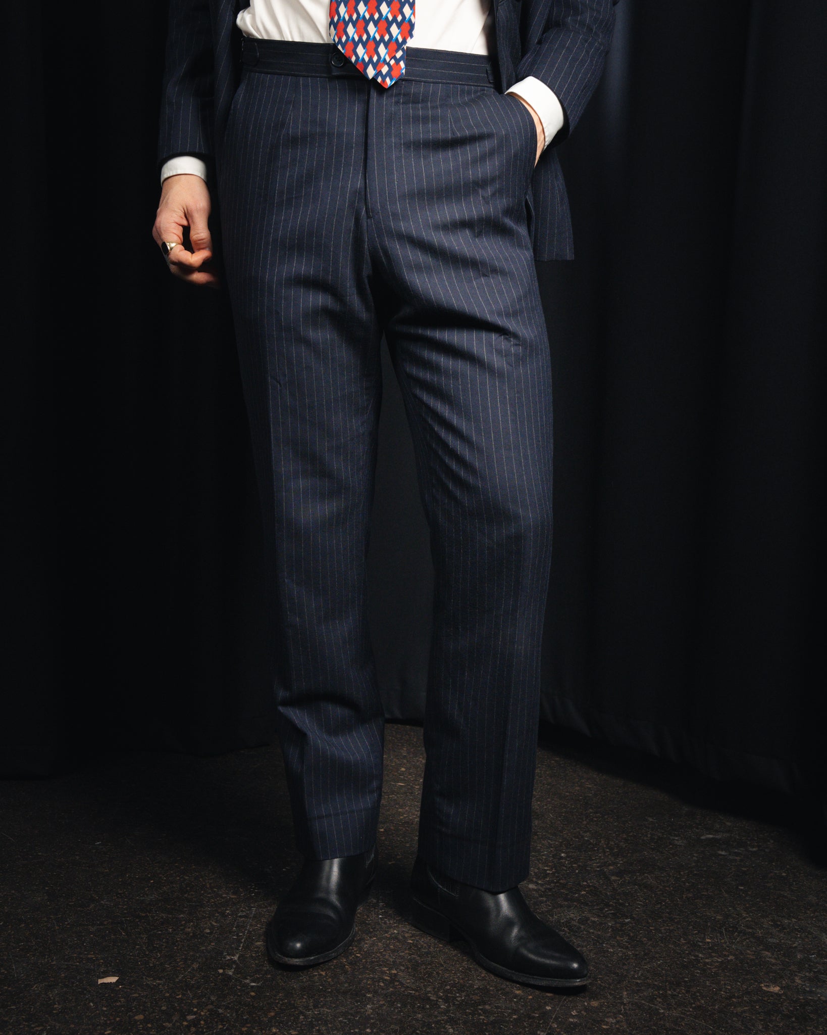 Jack - Uld - VBC - Navy Pinstripe Flannel