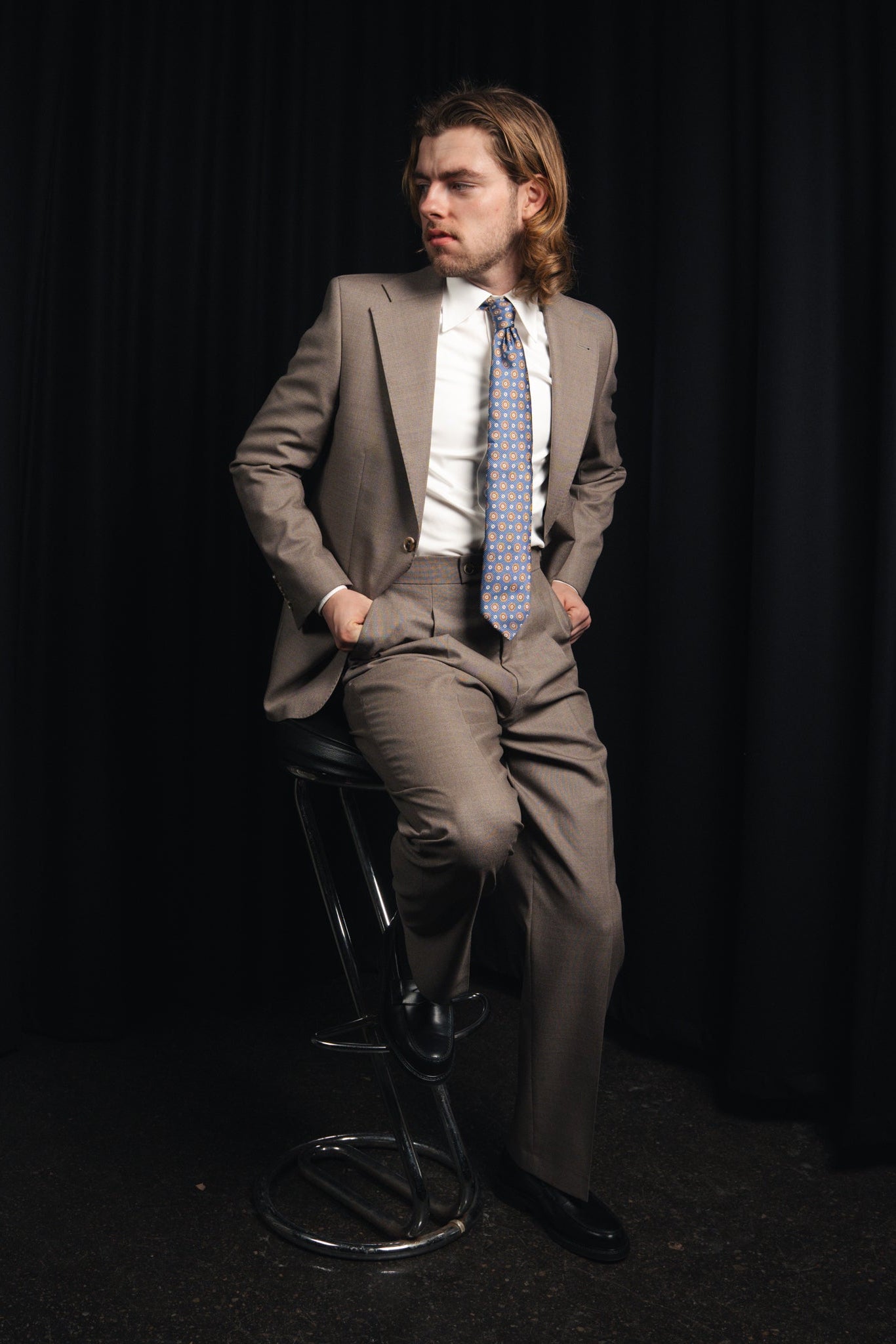 Suit – Single Breasted - 4ply Wool - Rogna - Sand