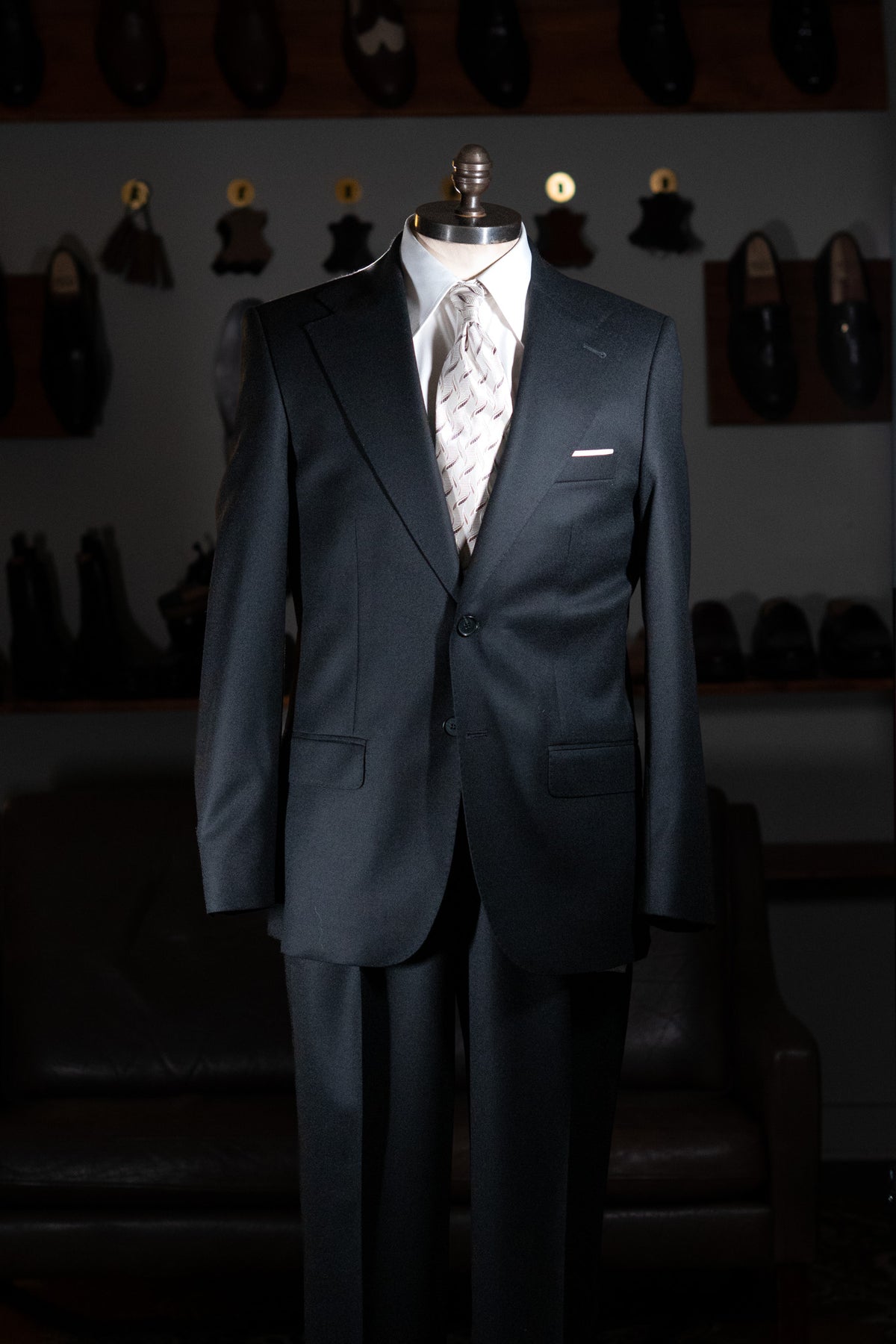 The Classic - Enkeltradet - Regular Fit - Flannel - Sort