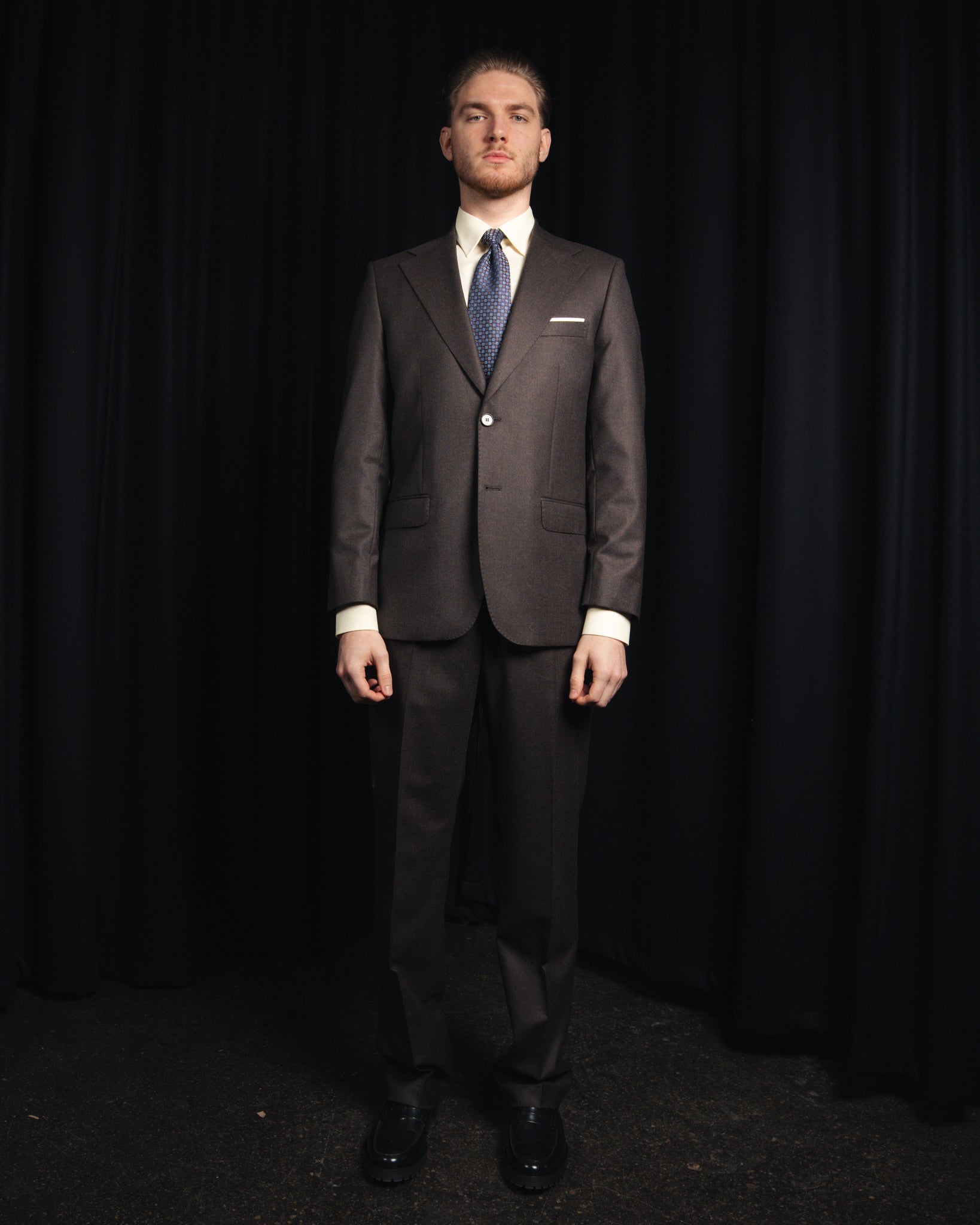The Classic - Enkeltradet - Flannel - Brun