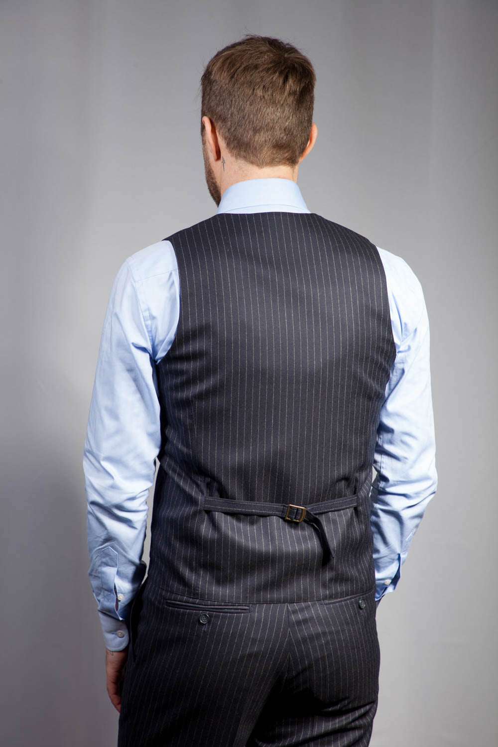 Billy - Uld - Navy Pinstripe Flannel - VBC