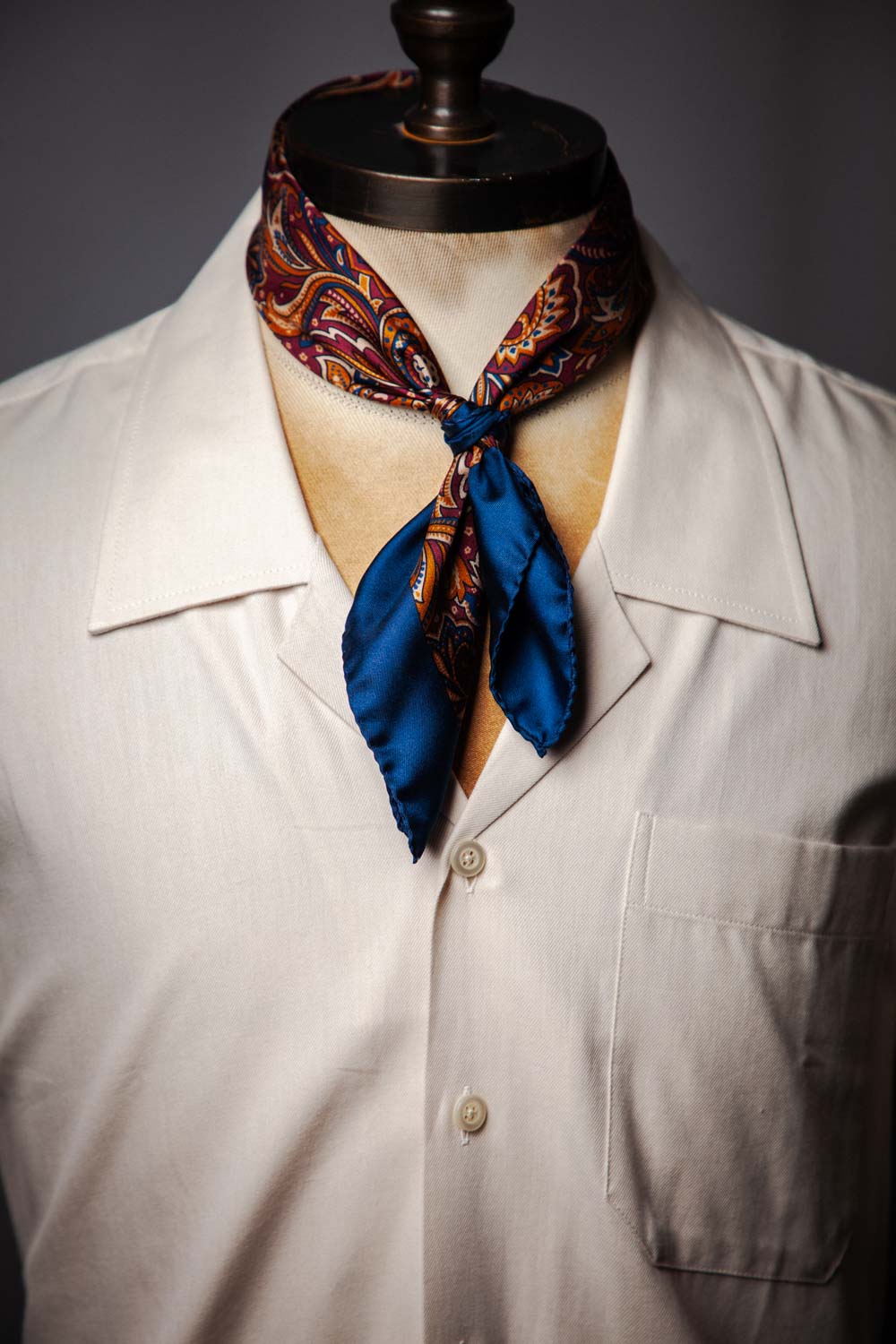 Bandana Red paisely Silk