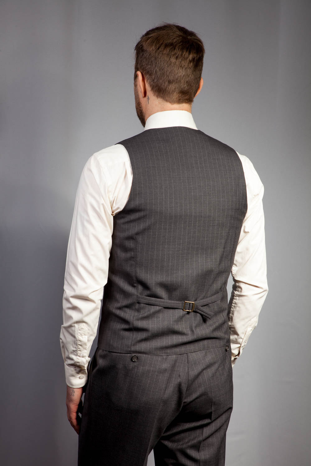 Billy - Uld - Tessimax - Grå Pinstripe