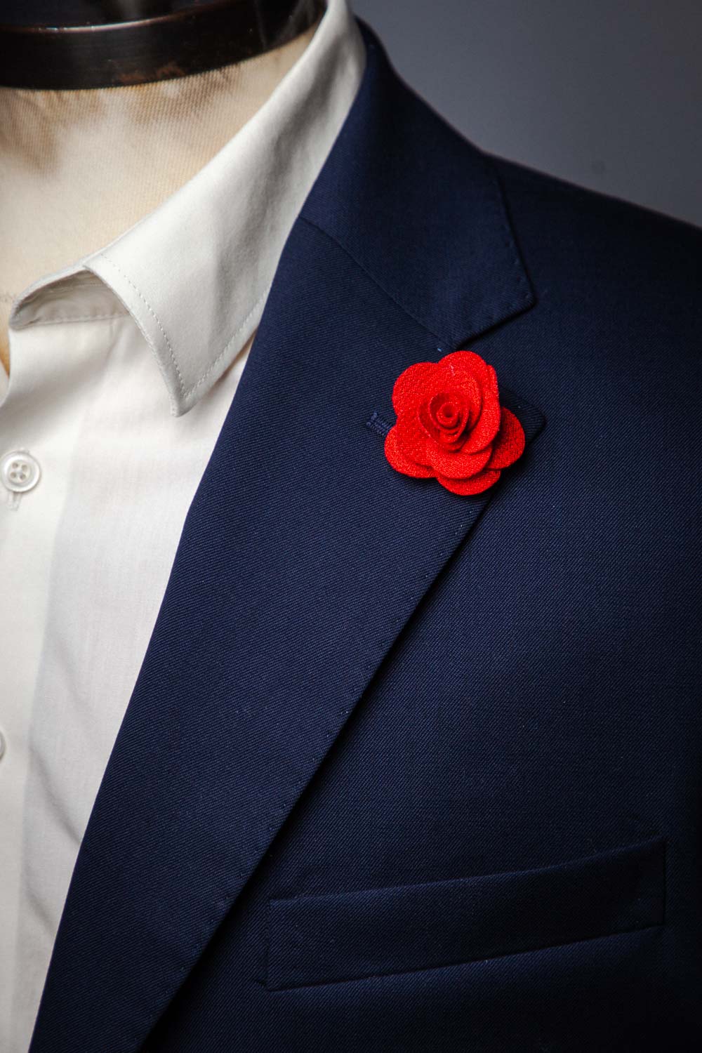 Reversnål - Blomst - Rød