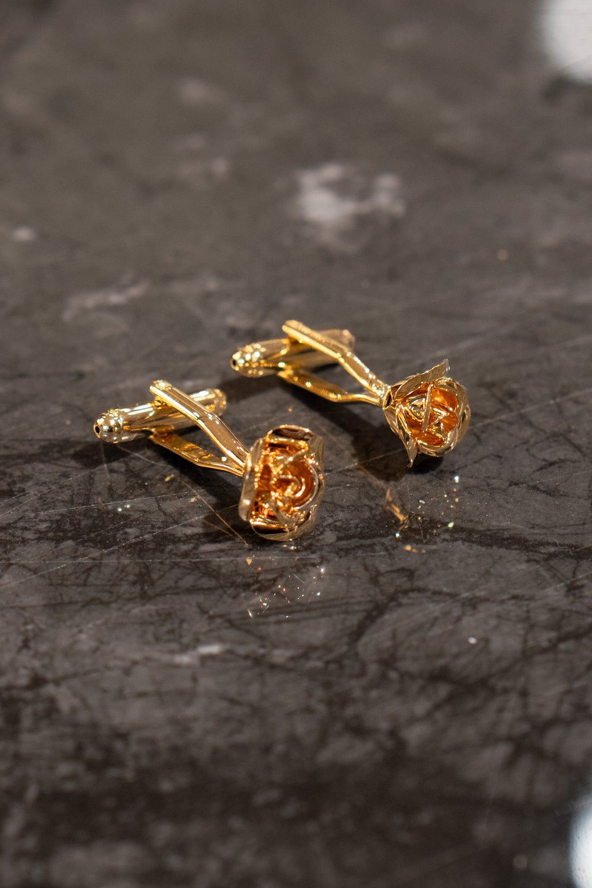 Cufflinks - Silver - Rose