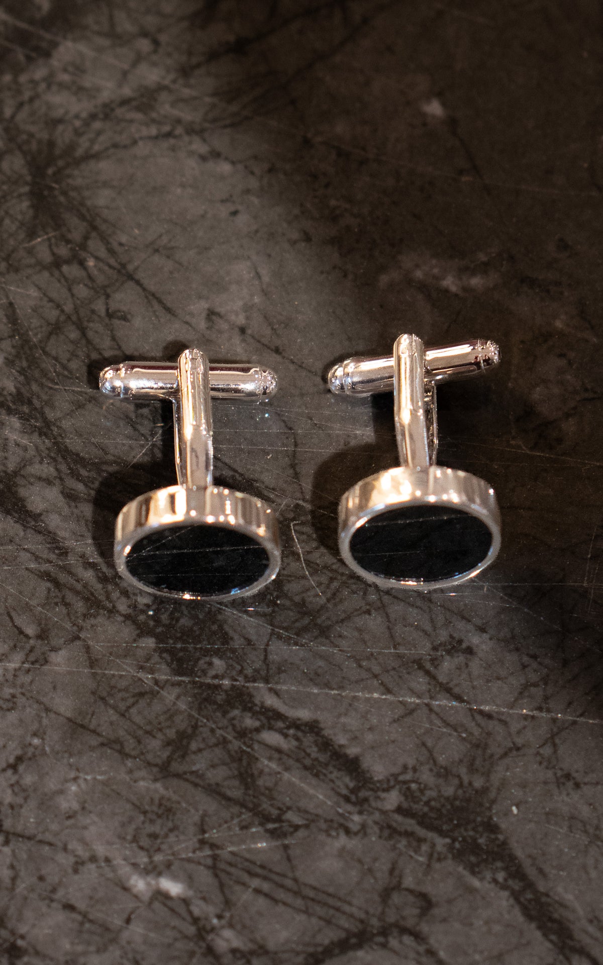 Cufflinks - Silver - Rose