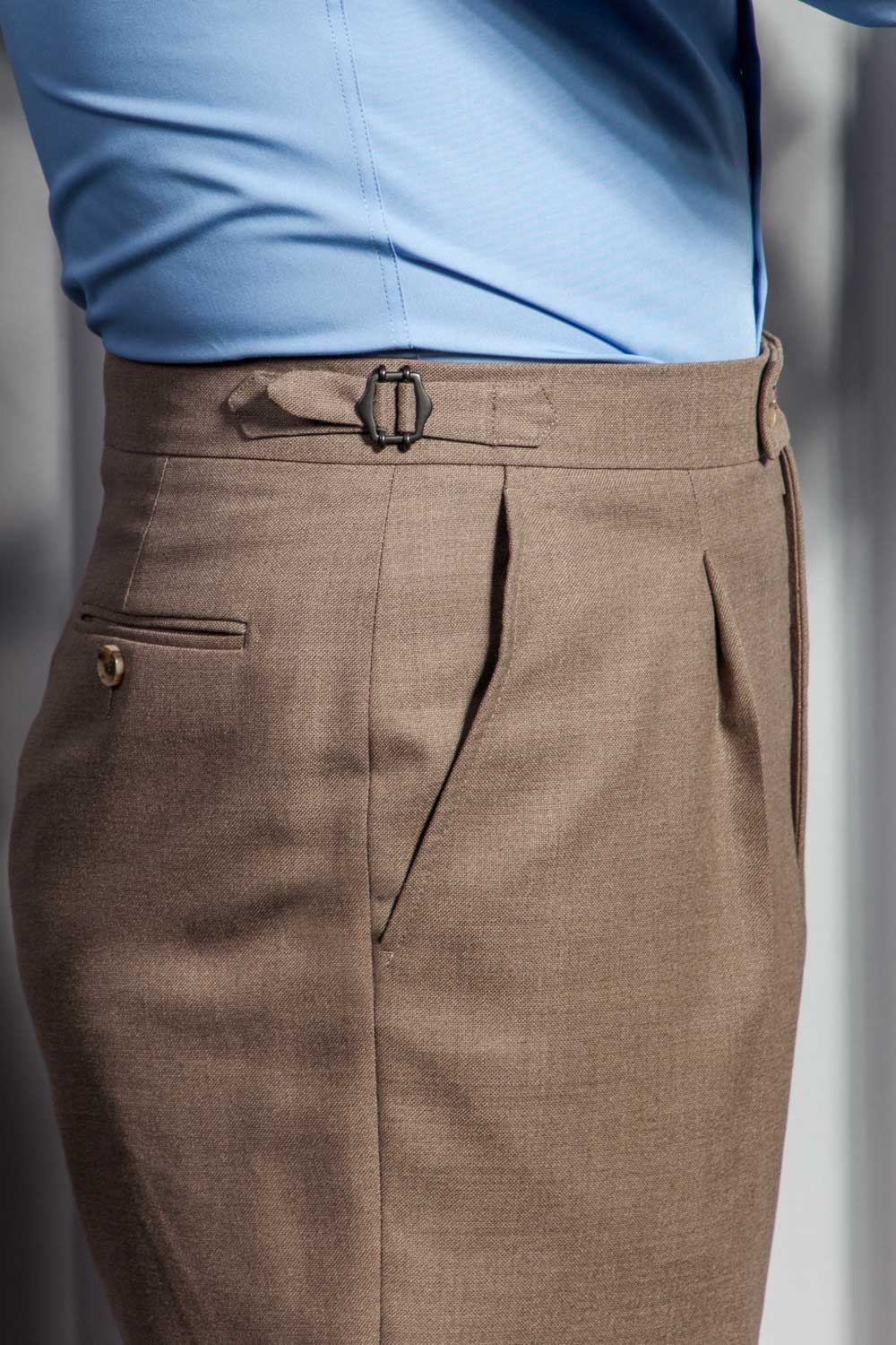 Jakkesæt – Enkeltradet - 4ply Uld - Rogna - Sand