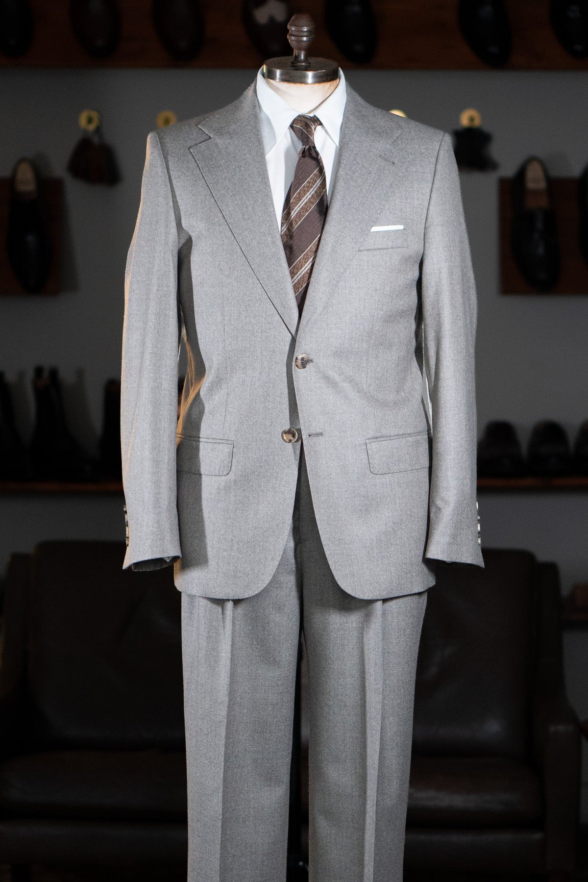 The Classic - Enkeltradet - Flannel - Sand