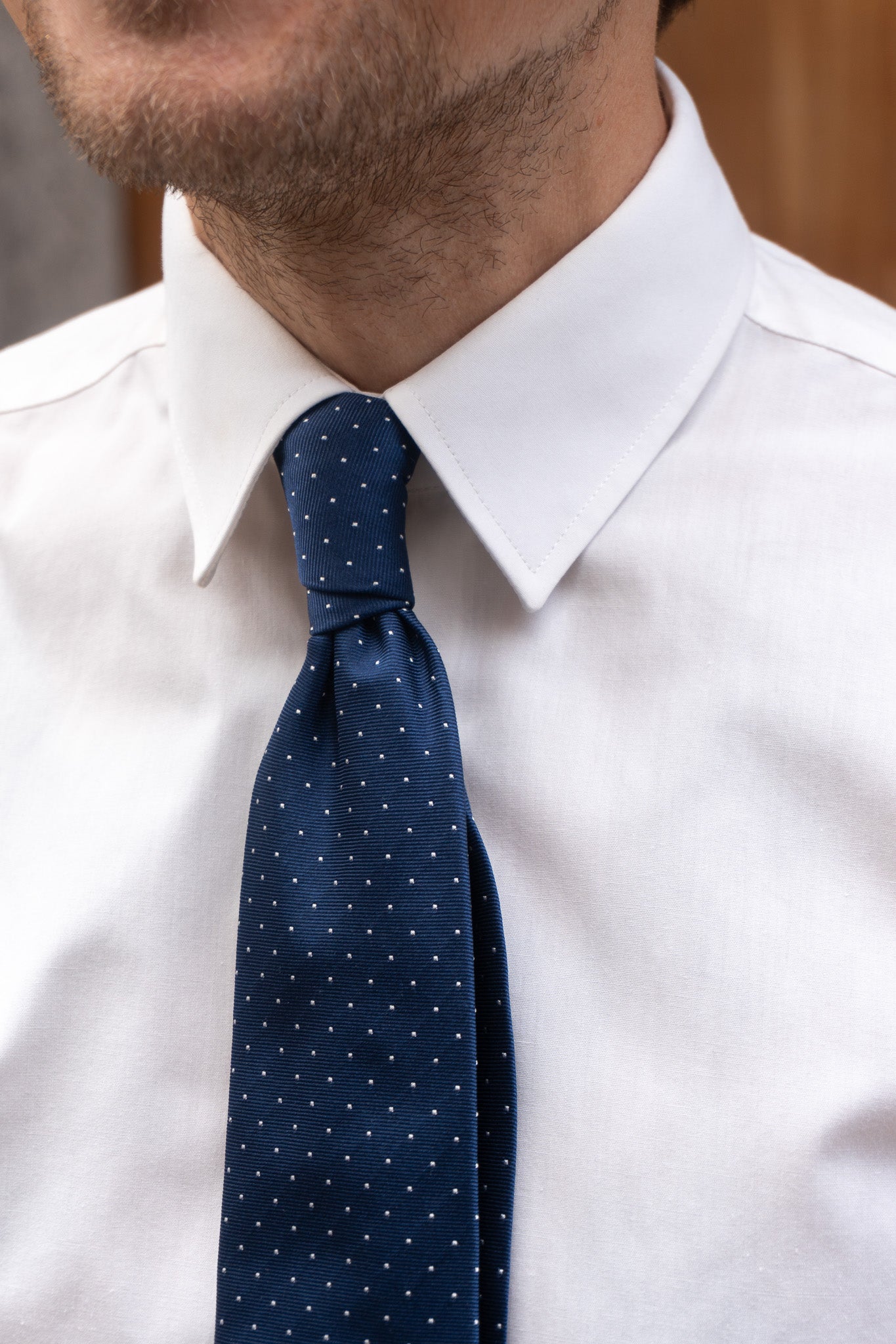 Antun - Poplin - Klassisk Krave - Creme