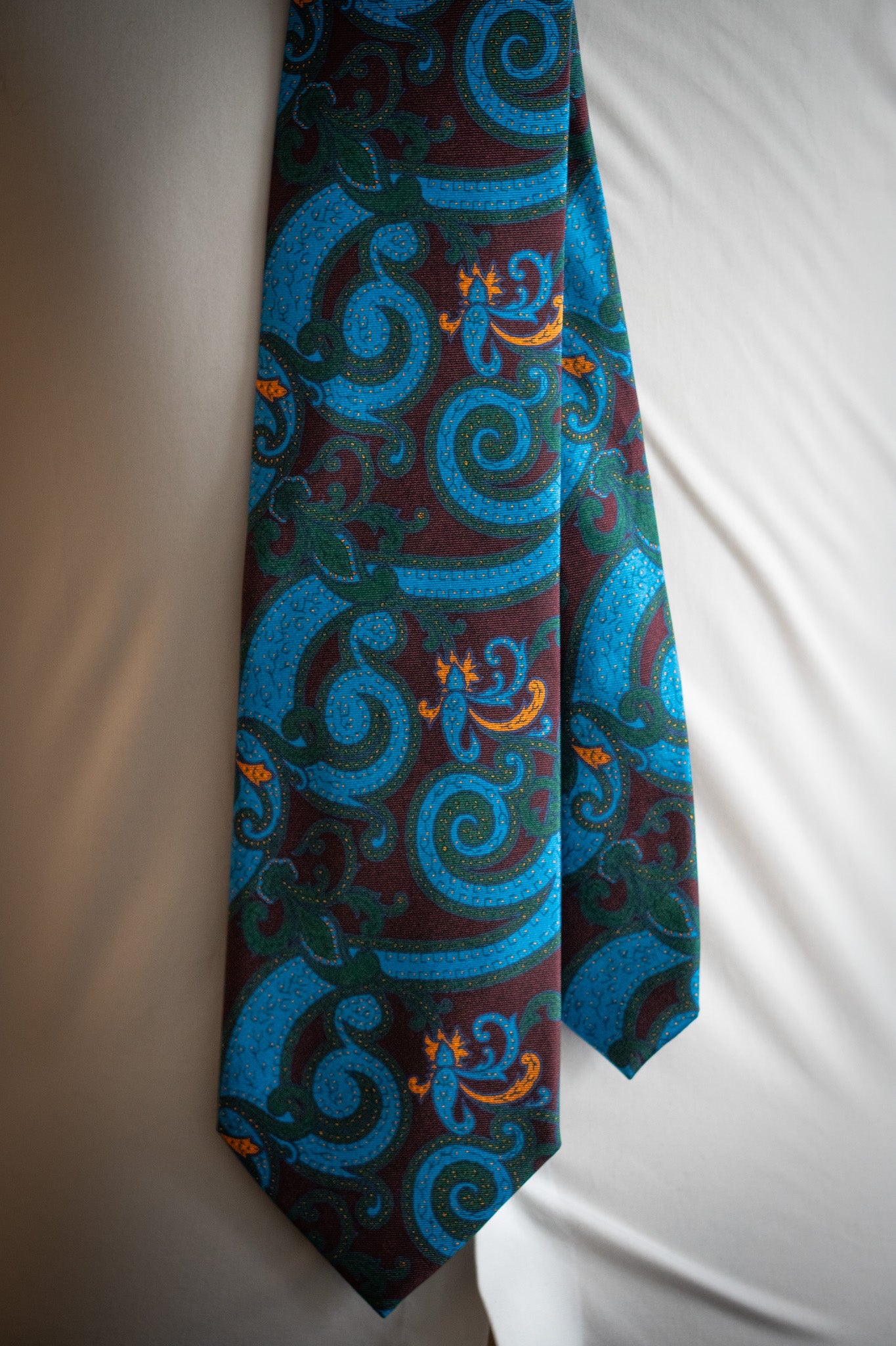 Tie - Silk - Navy striped - Italian