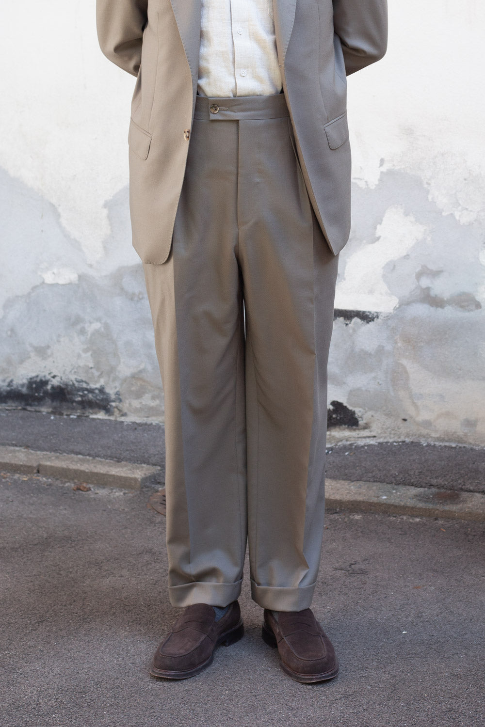 Jakkesæt – Enkeltradet - Tropical - VBC - Beige