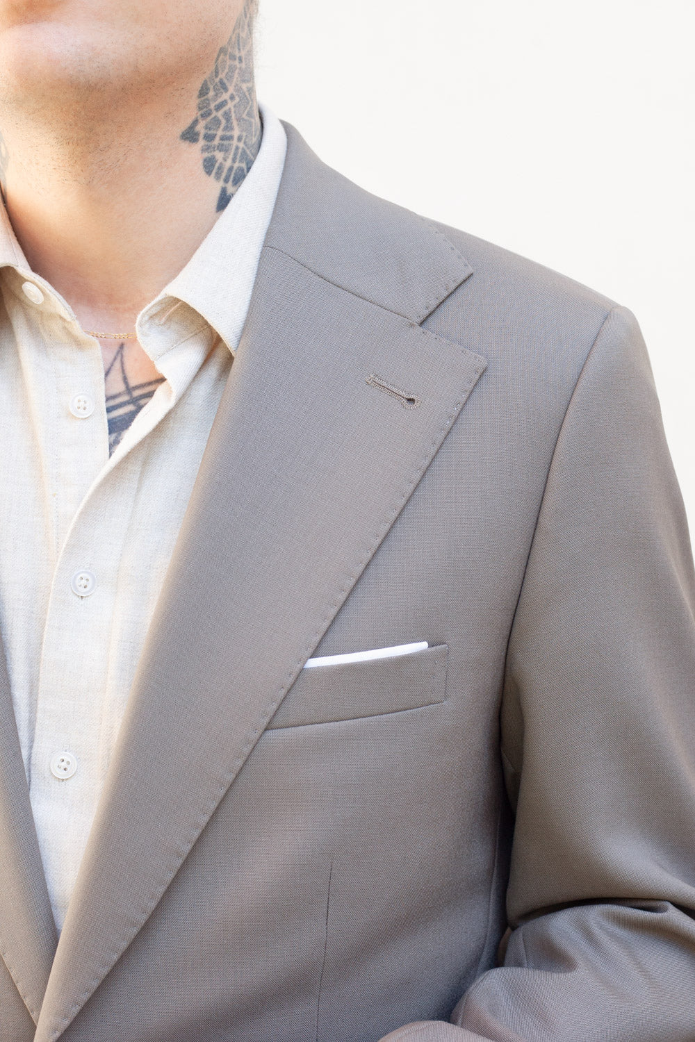 Jakkesæt – Enkeltradet - Tropical - VBC - Beige