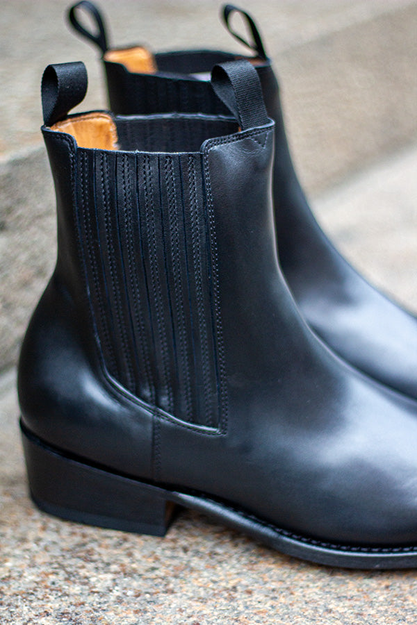 Støvle - The Beatle boot - Læder - Sort