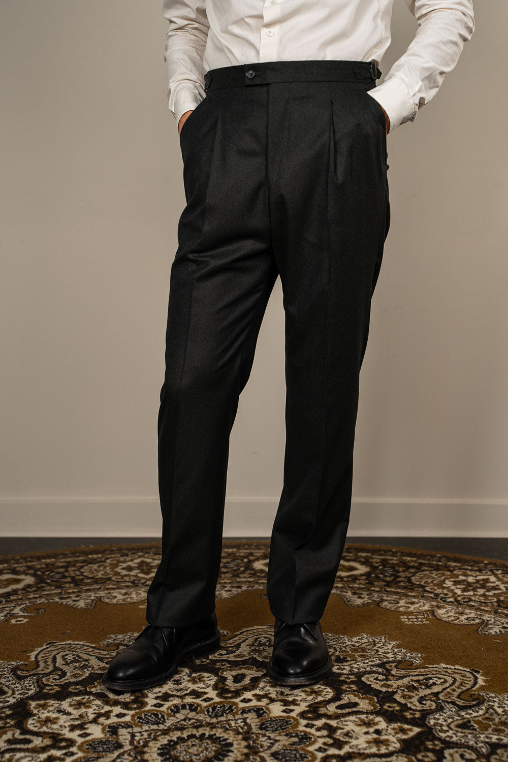 Jakkesæt – Enkeltradet - Uld - VBC - Grøn Flannel