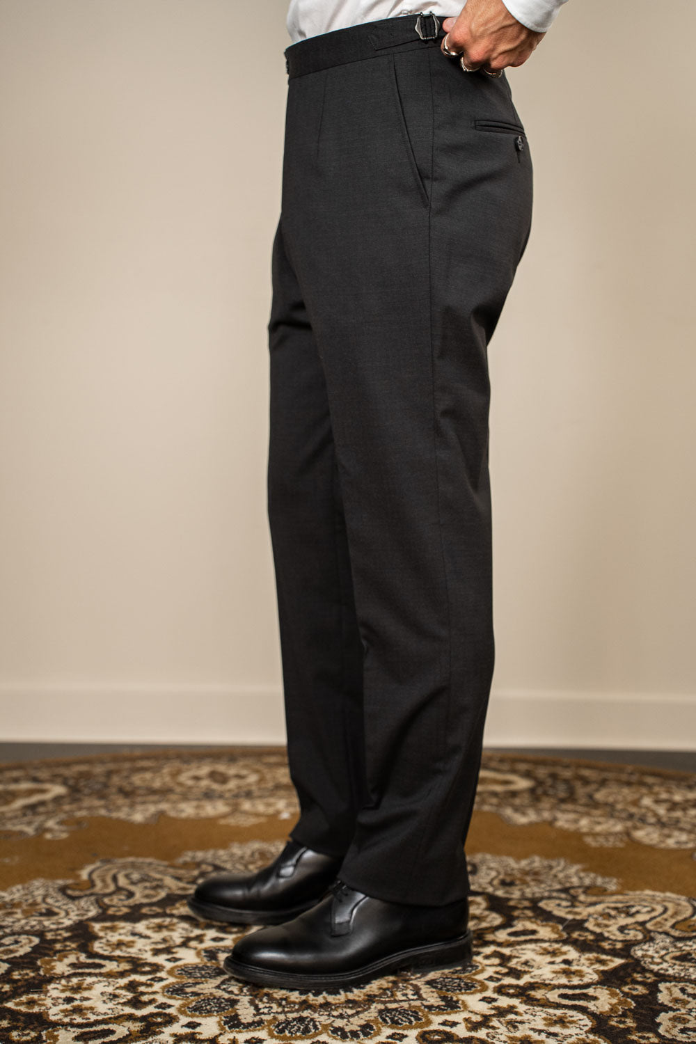 Jakkesæt – Dobbeltradet - Uld - Marlane - Grå