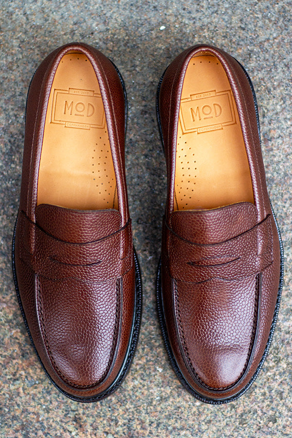 Loafer - The Penny - Læder - Brun - Grained