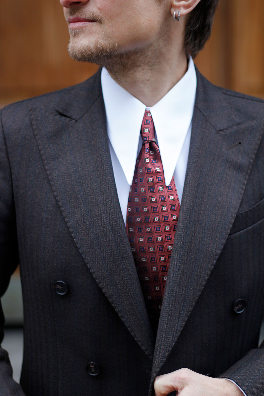 Antun - Poplin - Spear collar - Hvid