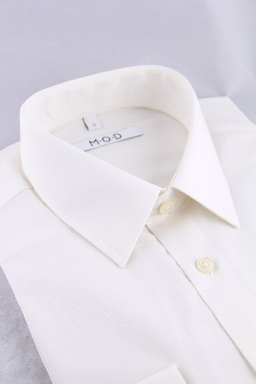 Antun - Poplin - Klassisk Krave - Creme