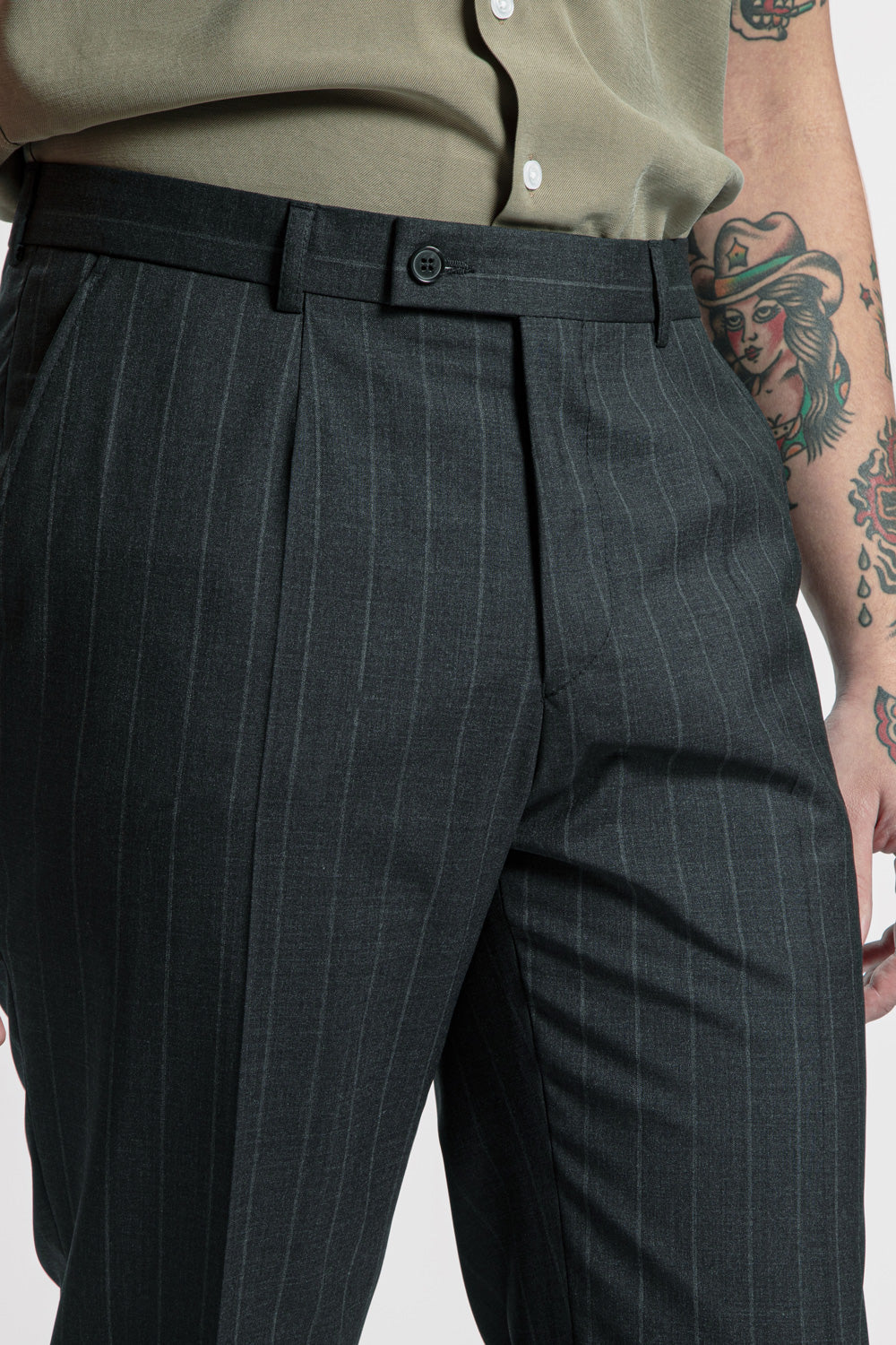 Anton - Wool - VBC - Grey Pinstripe