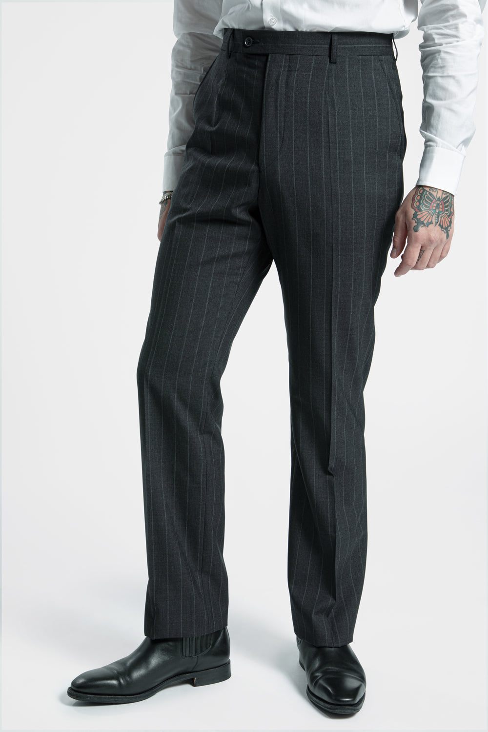 Tony - Wool - VBC - Grey Pinstripe