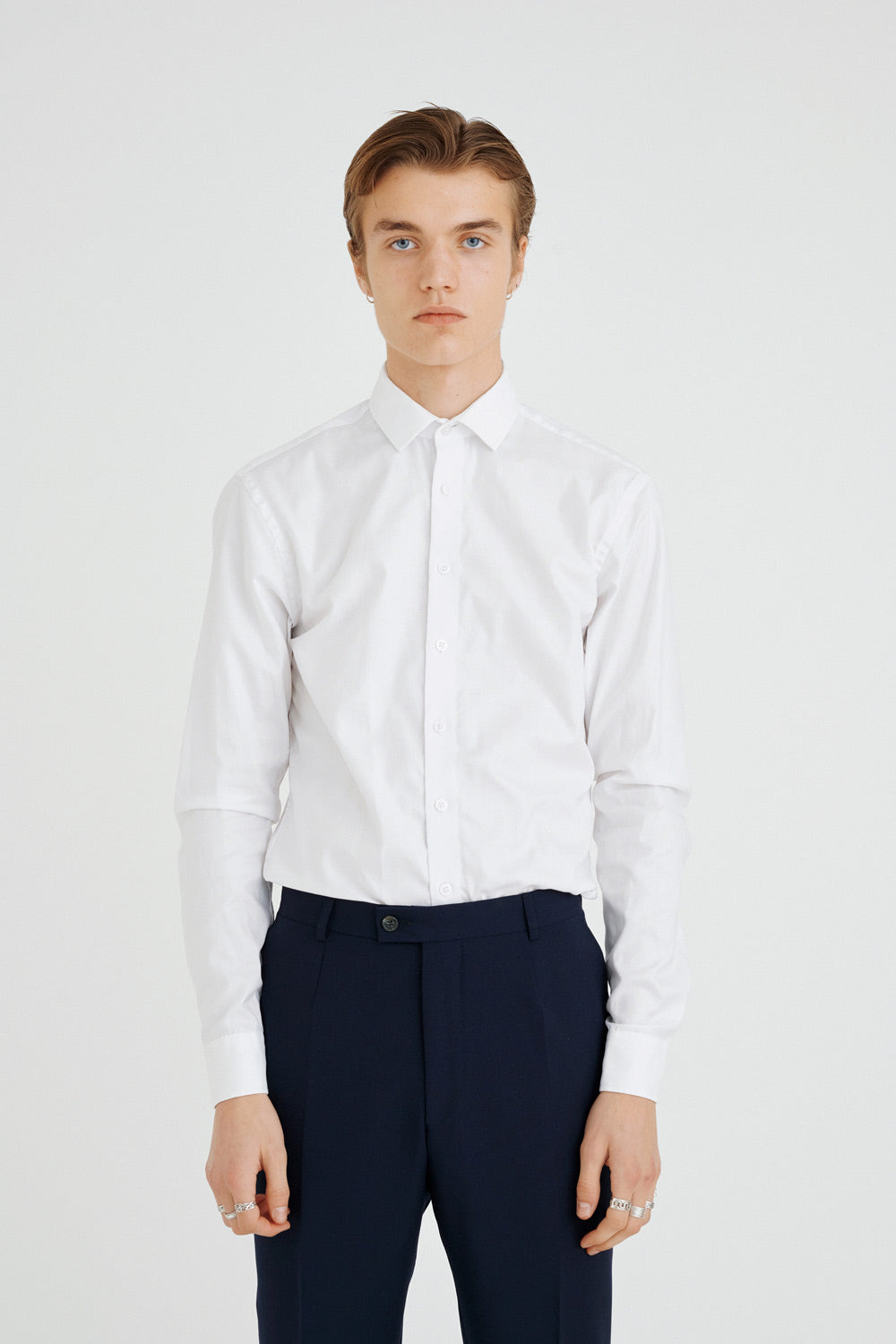 Antun - Oxford - Classic collar - White