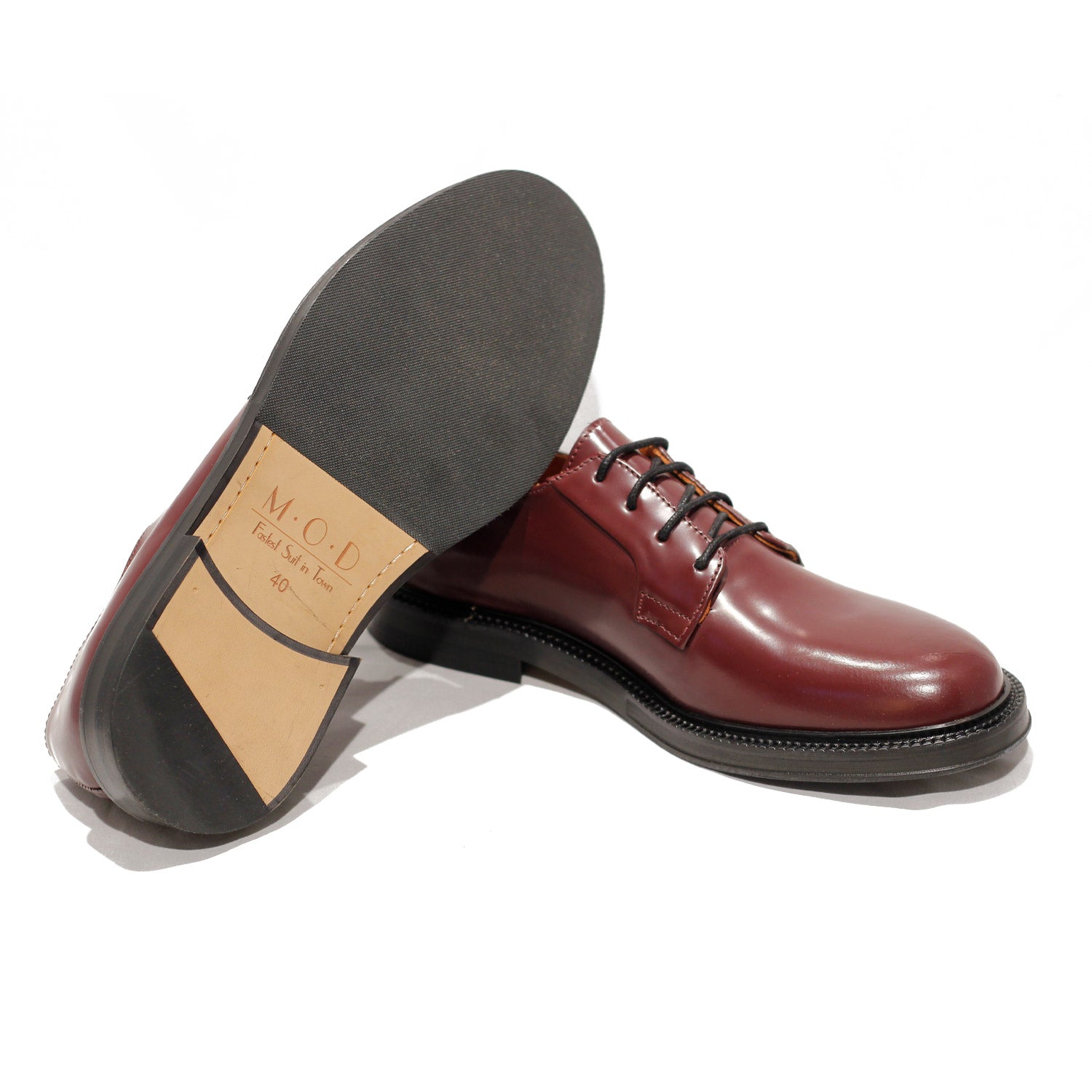 Blucher shoes - Polido - Bordeaux