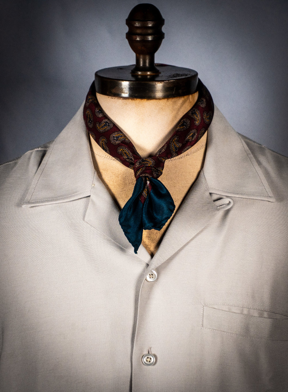 Bandana - Silke - Bordeaux Paisley