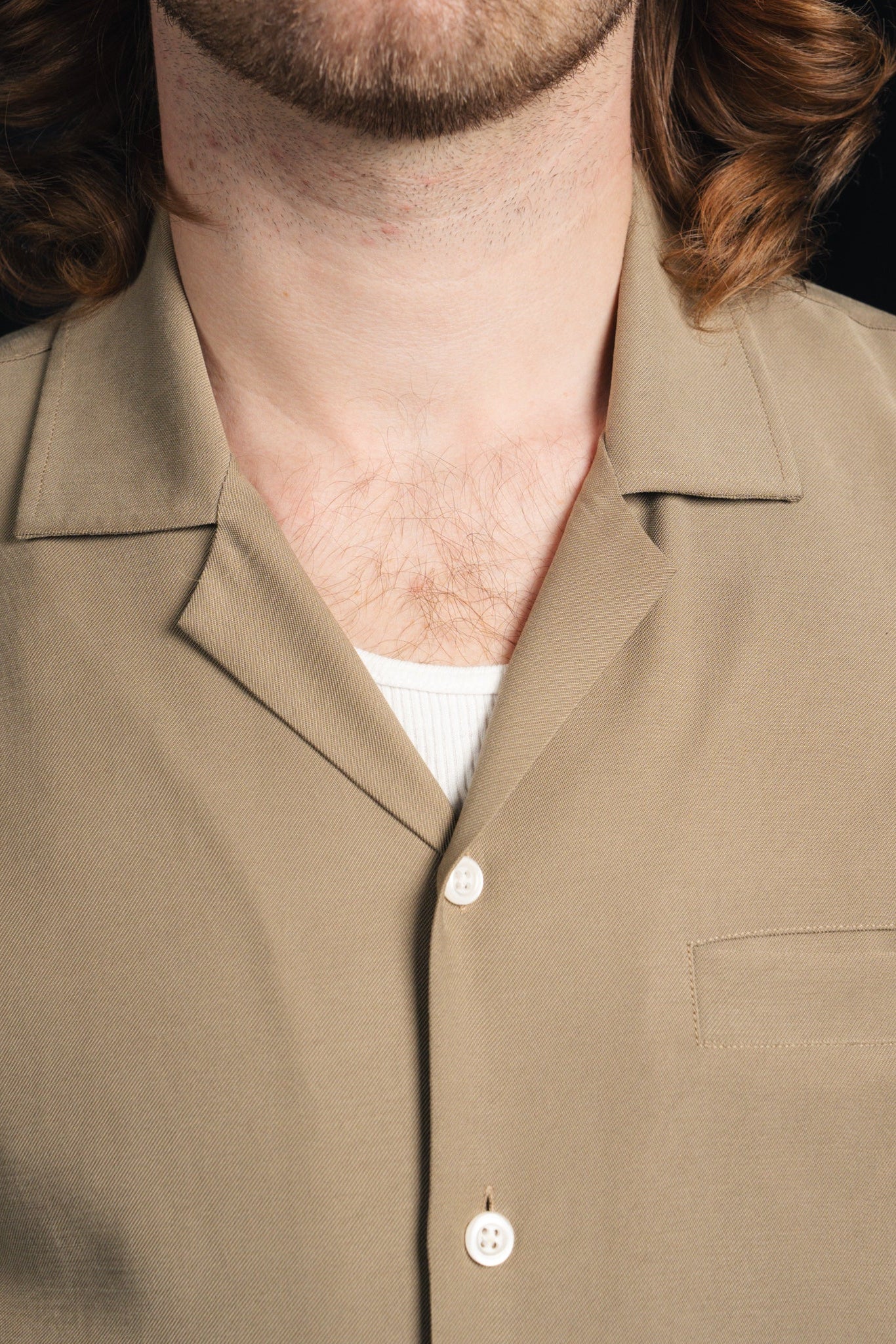 Ante - Rayon - Kortærmet - Oliven
