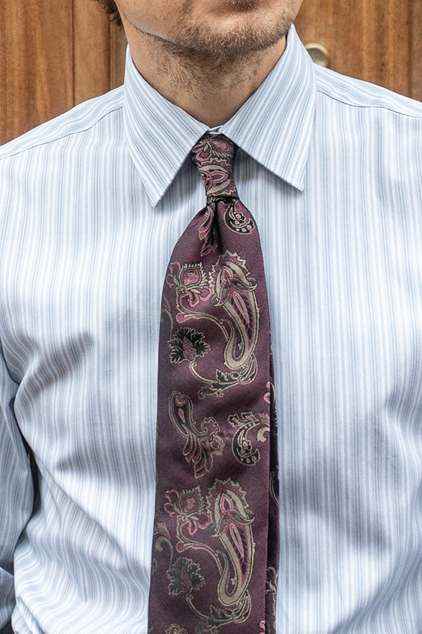 Ante - Klassisk Krave - Grå Multi Strib